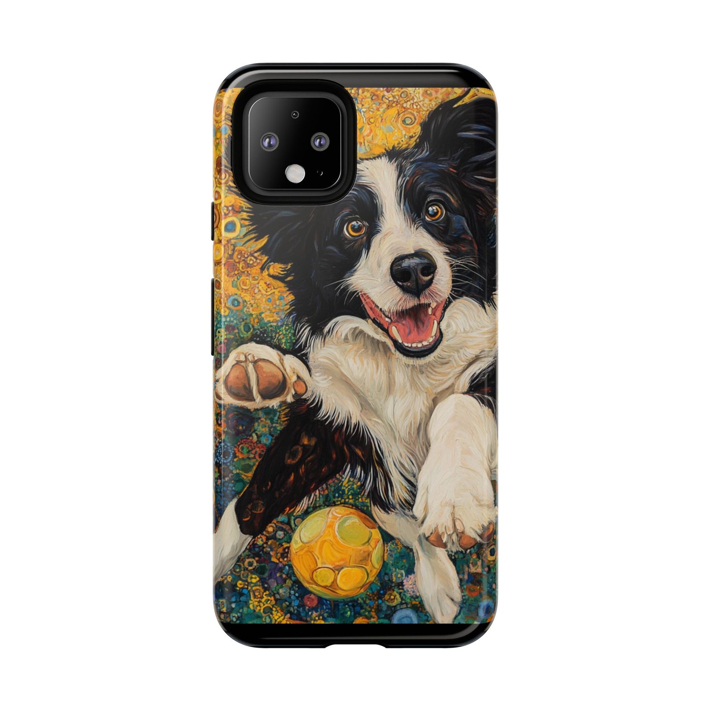 Border Collie Phone Case, Tough Cases, Pet Gifts, Customized Dog Accessories, Dog Mom Gift, Colorful Animal Artwork