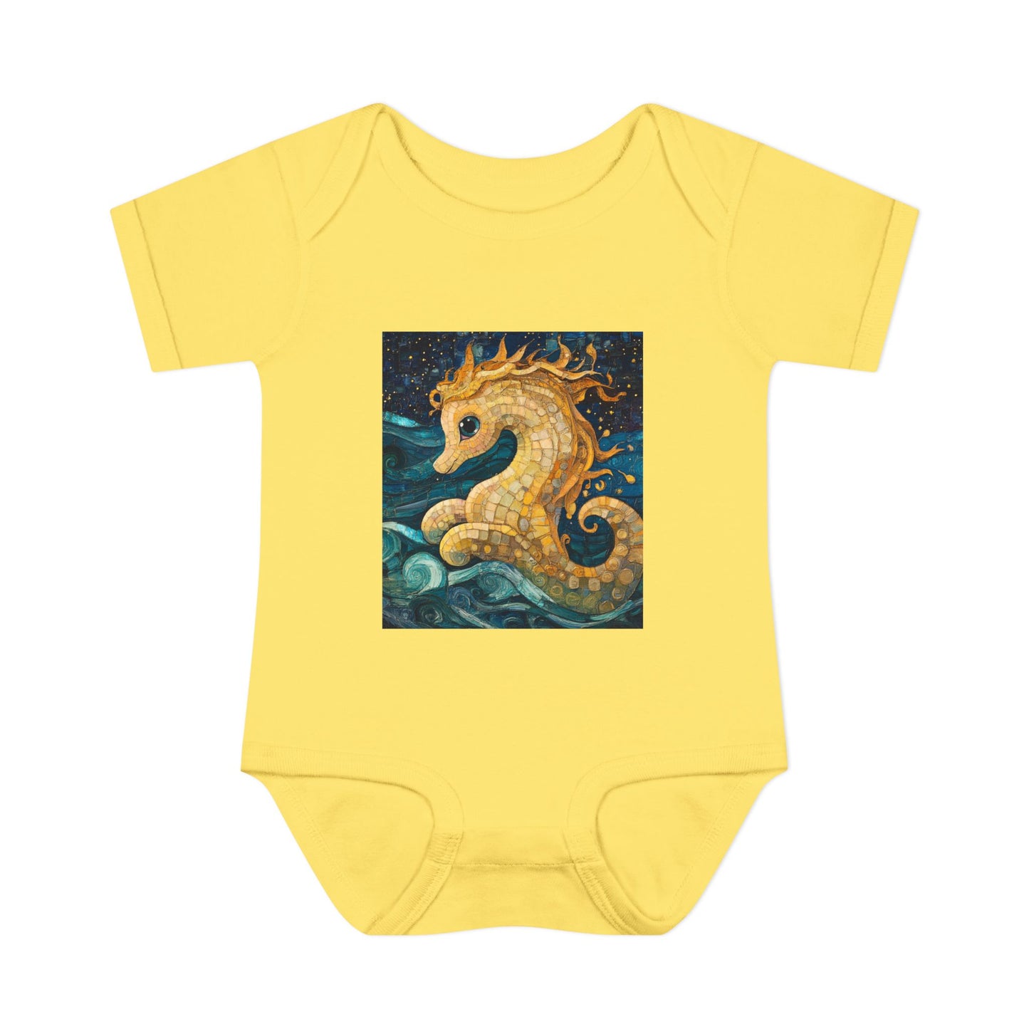 Baby Seahorse Baby Bodysuit, Cute Infant Clothing, Ocean Theme Baby Gift, Nursery Decor, Baby Shower Gift, Sea Creature Outfit