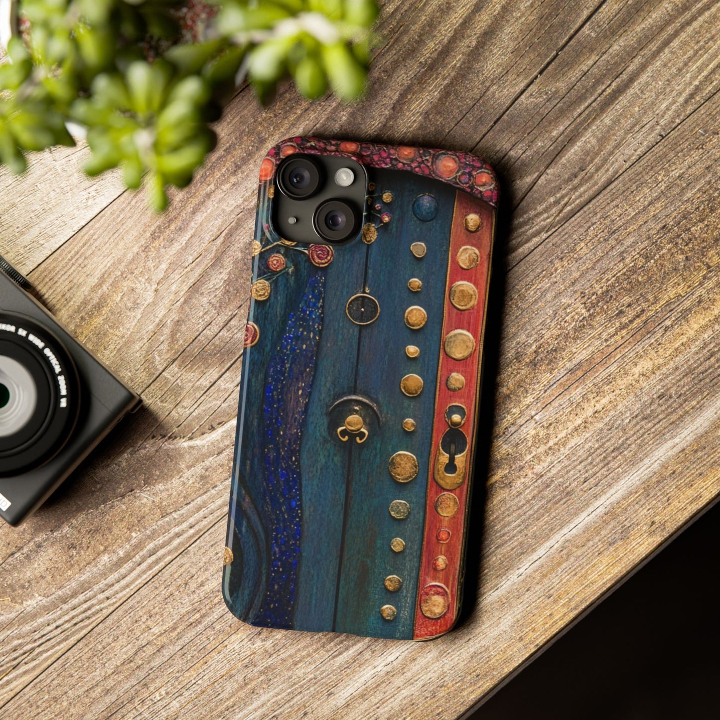 Fairy Door Artistic Slim Phone Cases, Unique Phone Cover, Gift for Art Lovers, Decorative Case, Phone Accessory