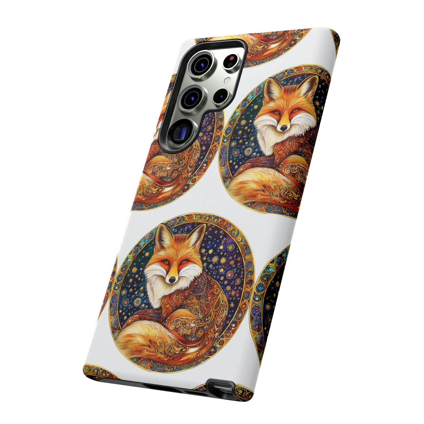 Artistic Fox Phone Case, Tough Phone Cover, Unique Gift for Animal Lovers, Stylish Tech Accessory, Nature-Inspired Decor