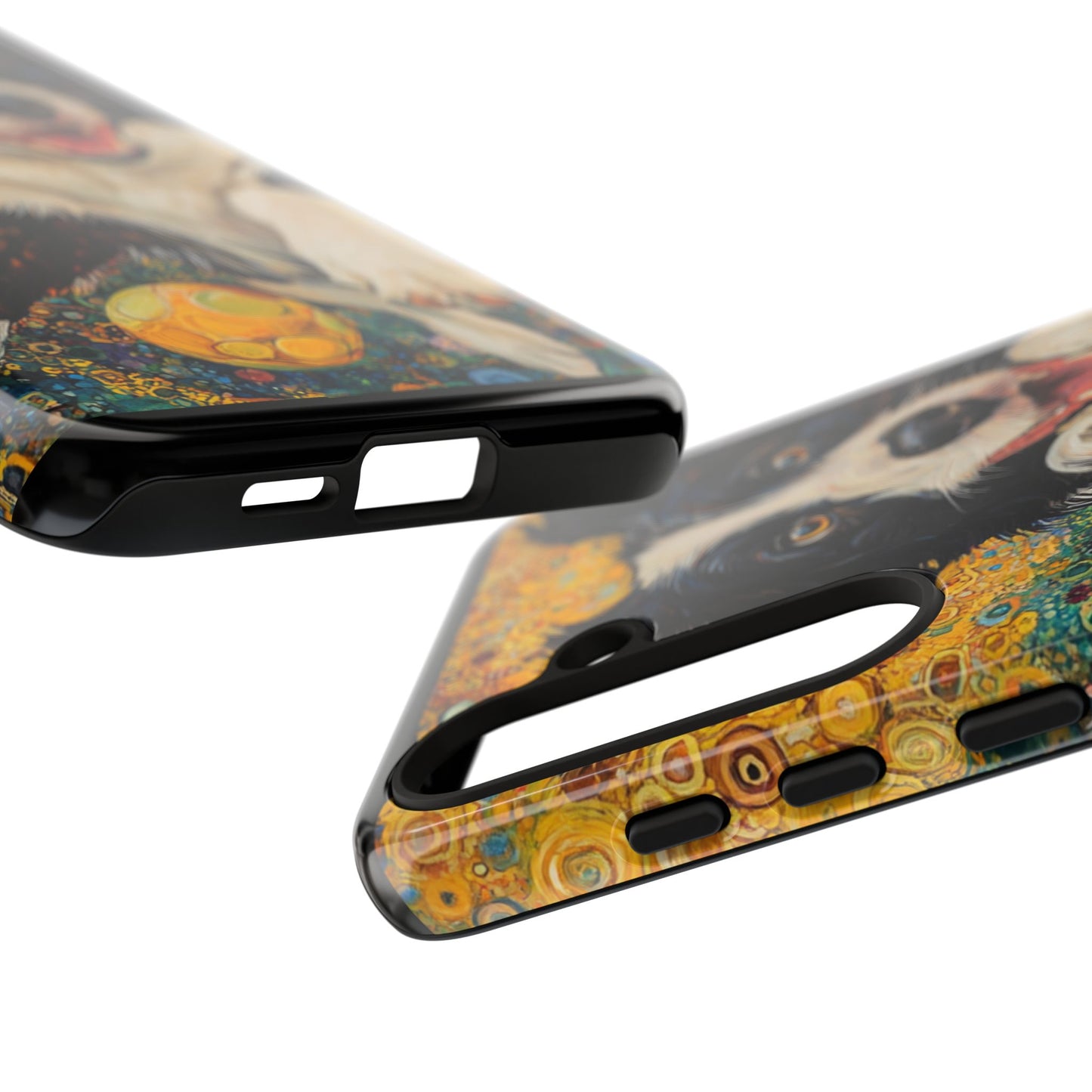 Border Collie Phone Case, Tough Cases, Pet Gifts, Customized Dog Accessories, Dog Mom Gift, Colorful Animal Artwork