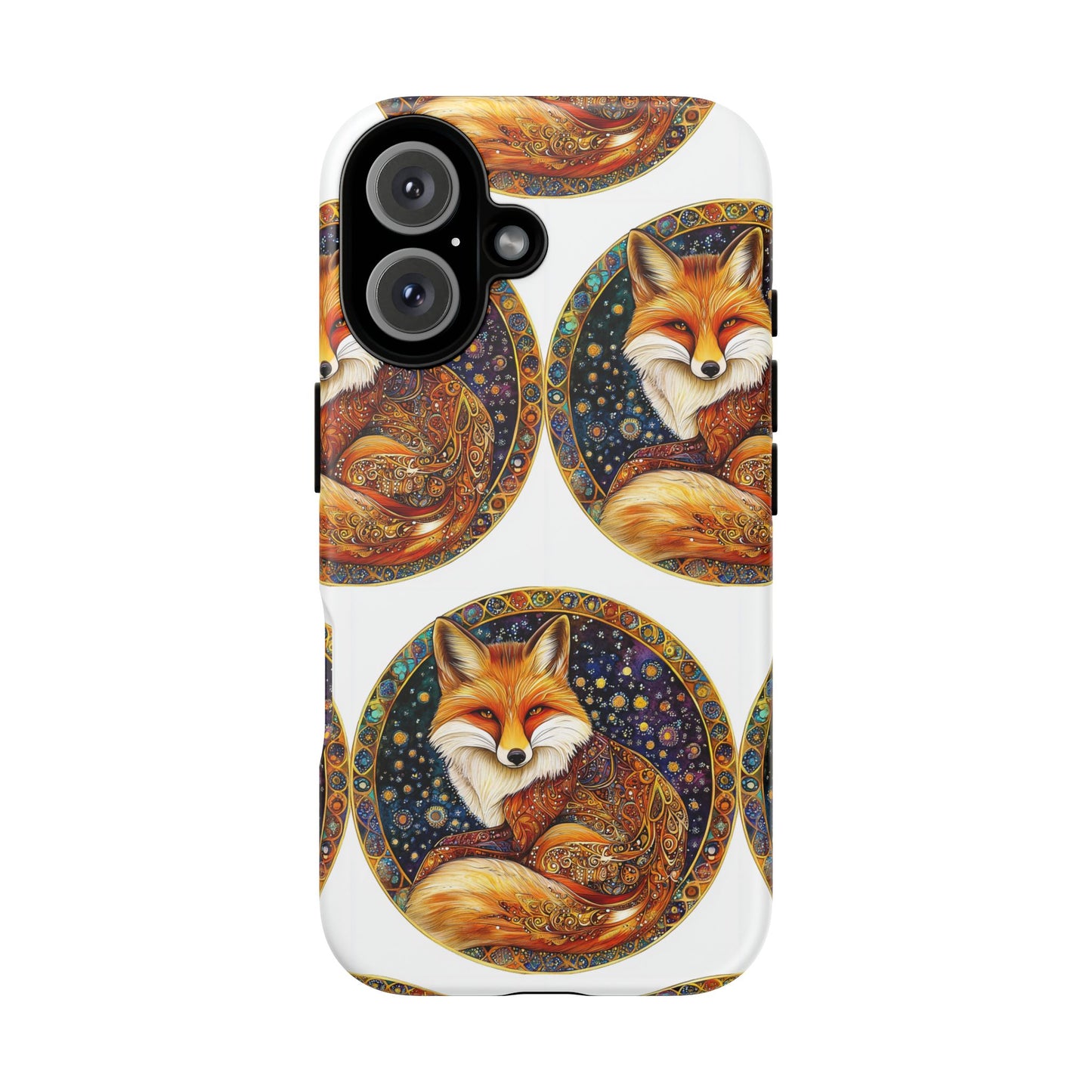 Artistic Fox Phone Case, Tough Phone Cover, Unique Gift for Animal Lovers, Stylish Tech Accessory, Nature-Inspired Decor