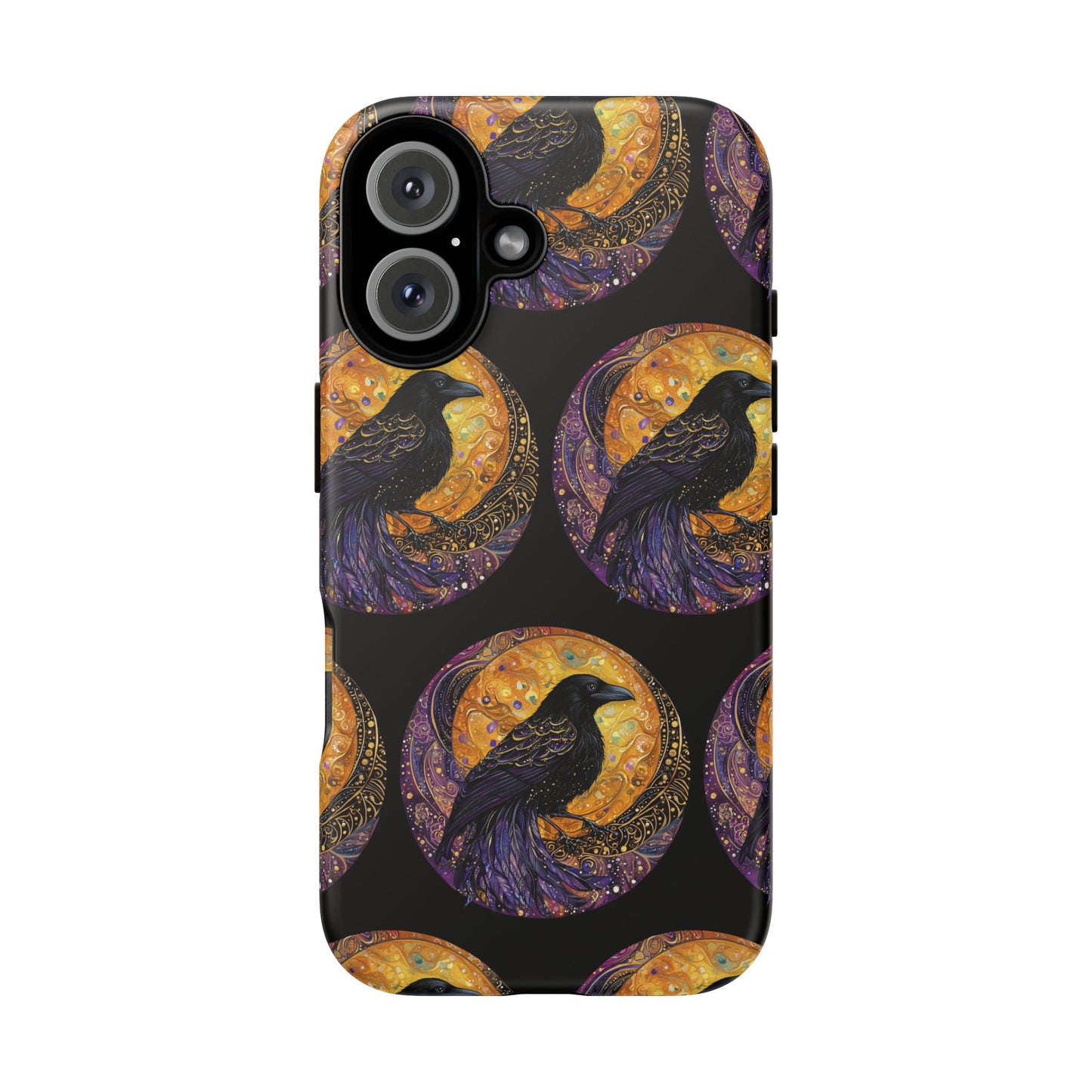 Raven Celestial Phone Case, Astrological Gift, Bird Lover Accessory, Tough Phone Cover, Gothic Aesthetic, Halloween Tech Decor