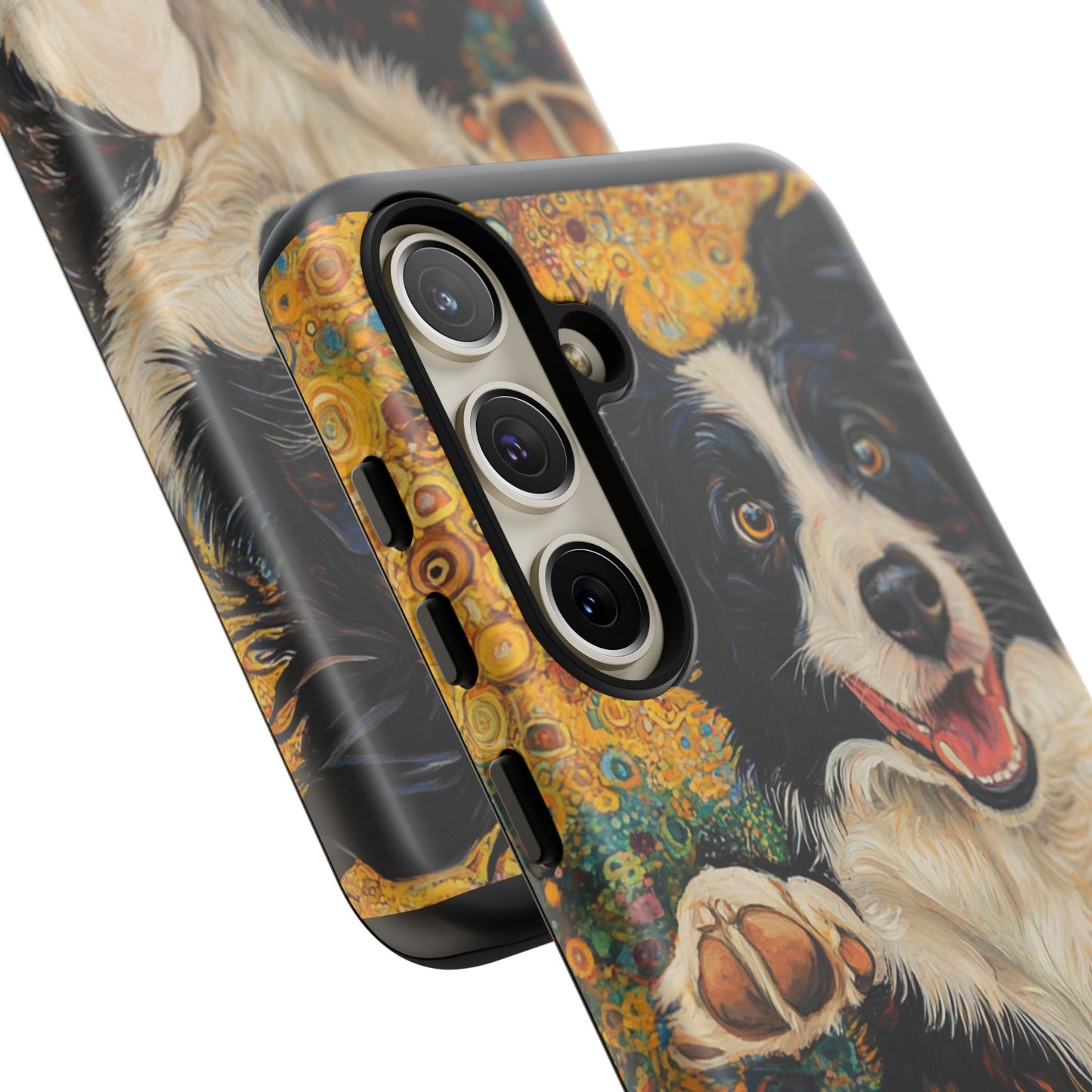 Border Collie Phone Case, Tough Cases, Pet Gifts, Customized Dog Accessories, Dog Mom Gift, Colorful Animal Artwork