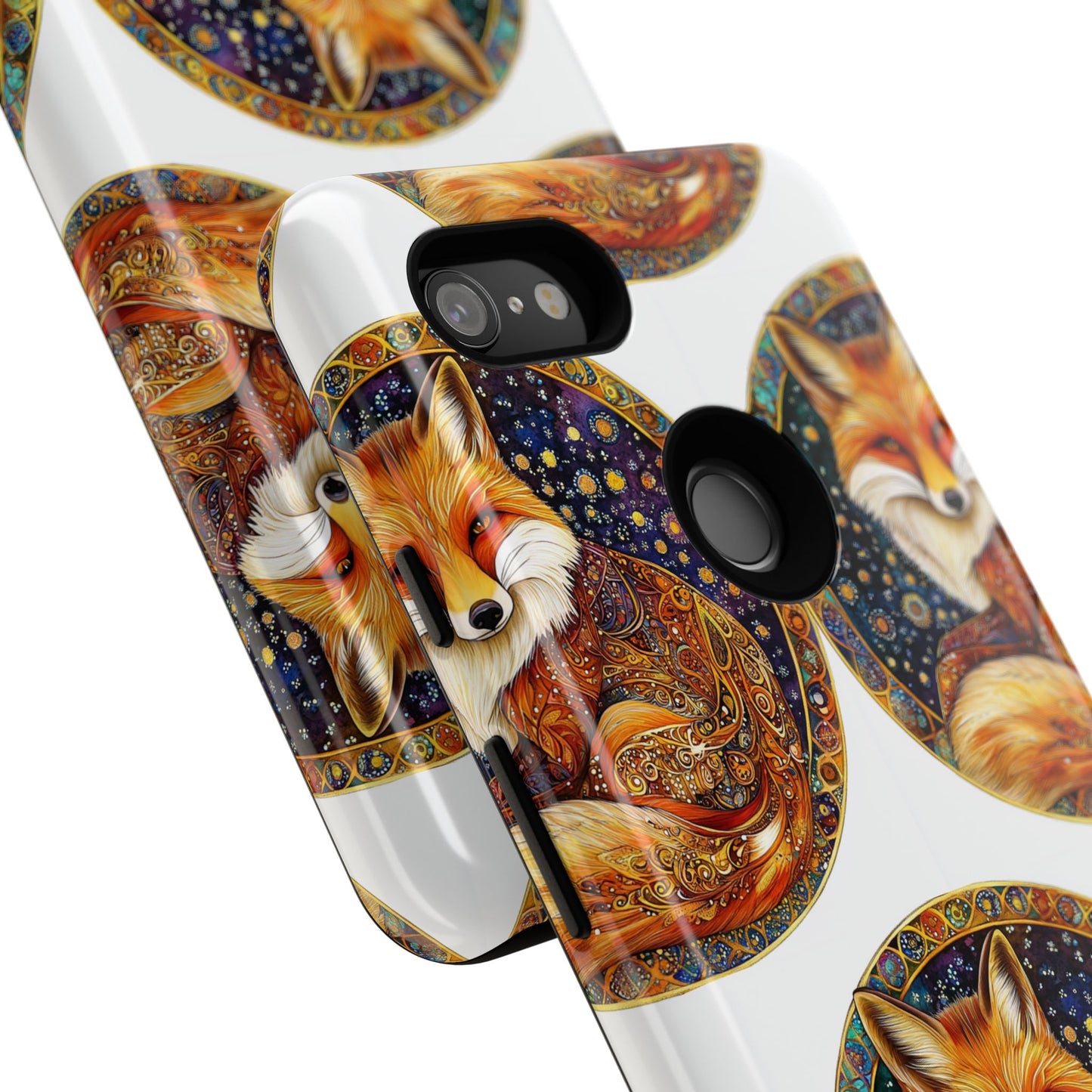 Artistic Fox Phone Case, Tough Phone Cover, Unique Gift for Animal Lovers, Stylish Tech Accessory, Nature-Inspired Decor