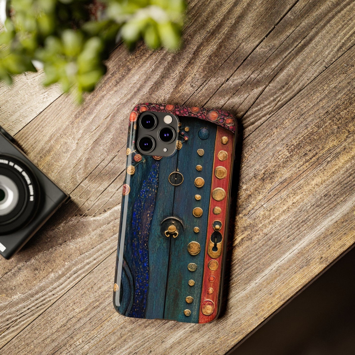 Fairy Door Artistic Slim Phone Cases, Unique Phone Cover, Gift for Art Lovers, Decorative Case, Phone Accessory