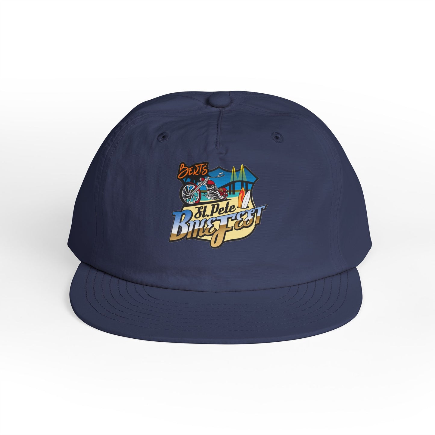 St Pete Fl Bike Fest Surf Cap for Beach Lovers | Adjustable Sun Hat | Summer Vacation Essential, Surfing Gift, Beach Party Gear, Relaxed Style, Outdoor Adventure