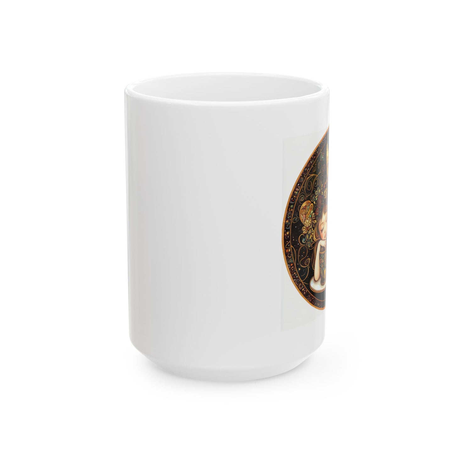 ArtisticTea Time Fairy Collection, "Persian Rose" , Perfect Gift for Coffee Lovers, Vibrant Artwork, Unique Drinkware, Home Decor,