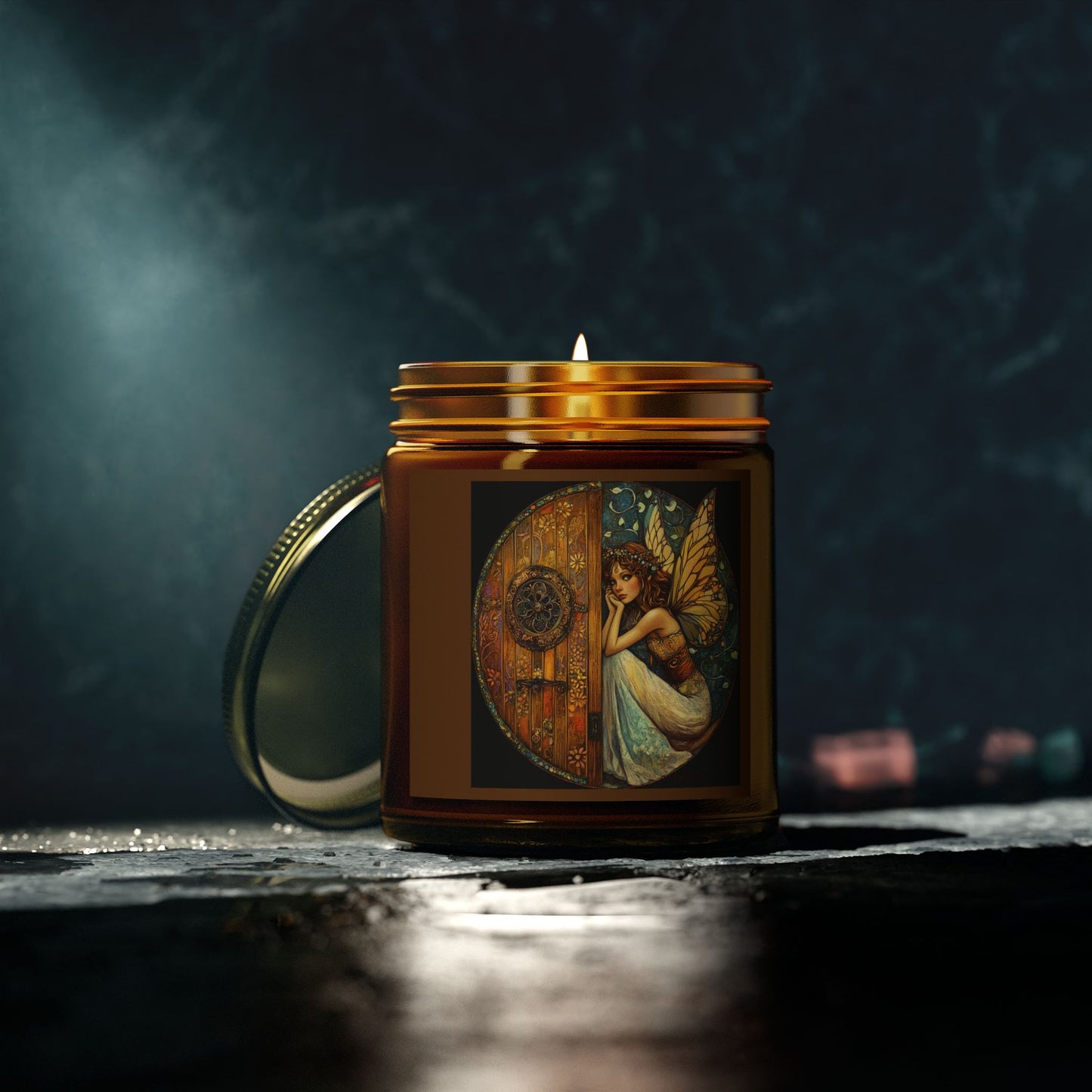 Fairy Door Scented Candle | Enchanted Home Decor, Relaxation Gift, Aromatherapy Candle, Magical Room Accent, Cozy Ambience