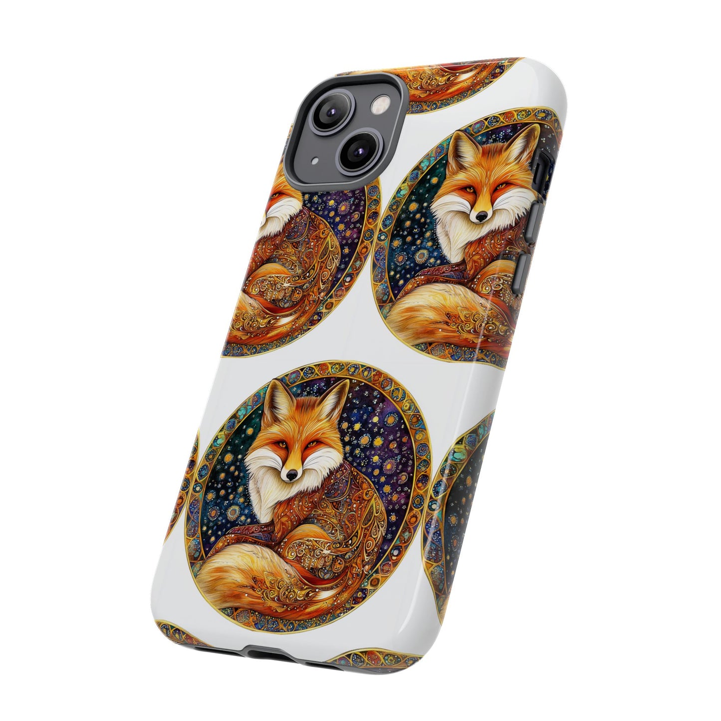 Artistic Fox Phone Case, Tough Phone Cover, Unique Gift for Animal Lovers, Stylish Tech Accessory, Nature-Inspired Decor