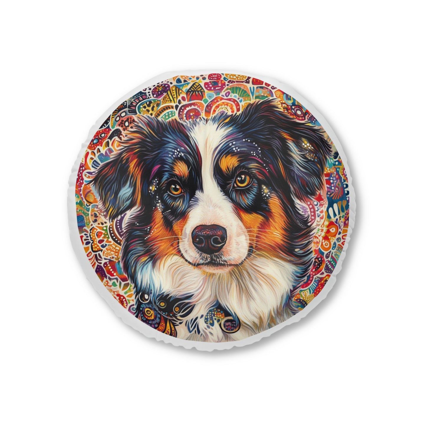 Mystical Aussie Floor Pillow, Round, Bodhi Pets