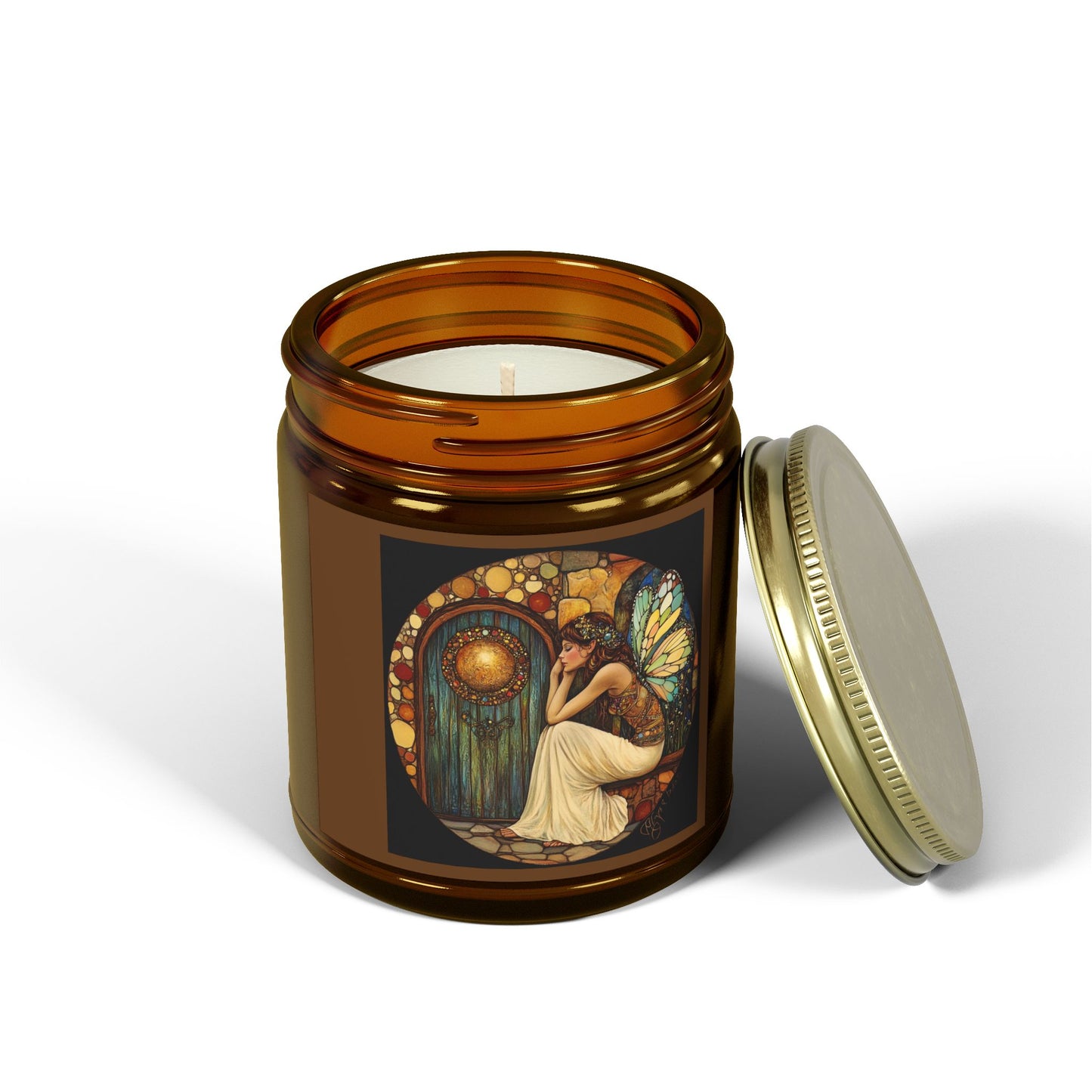 Fairy Door Aromatherapy Candles: Coconut Apricot Wax, Hand-Poured, Natural Fragrance, Home Decor, Eco-Friendly Gifts, Relaxation