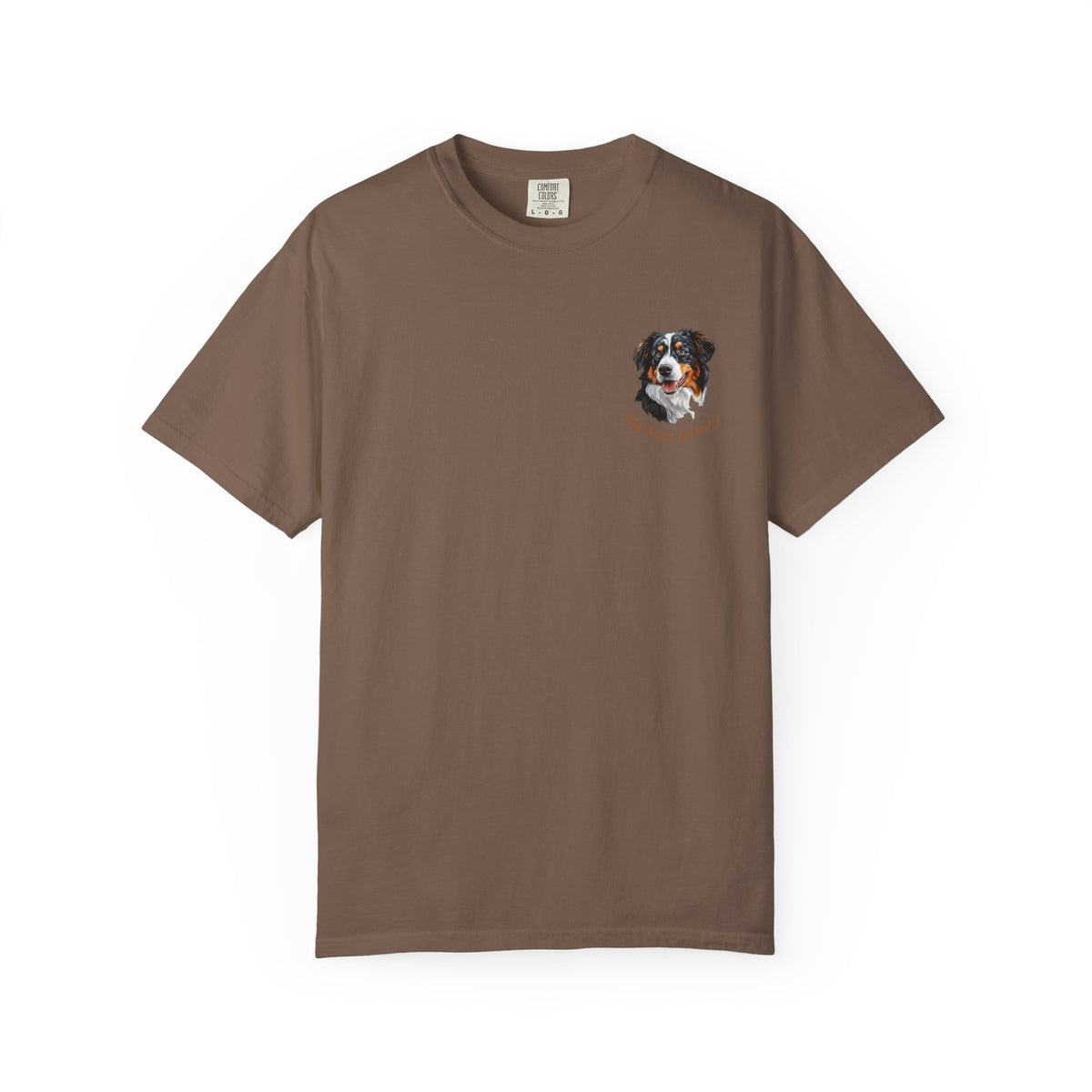 Big Auss Aussies T-shirt, Unisex Garment-Dyed Tee, Tri Color Australian Shepherd
