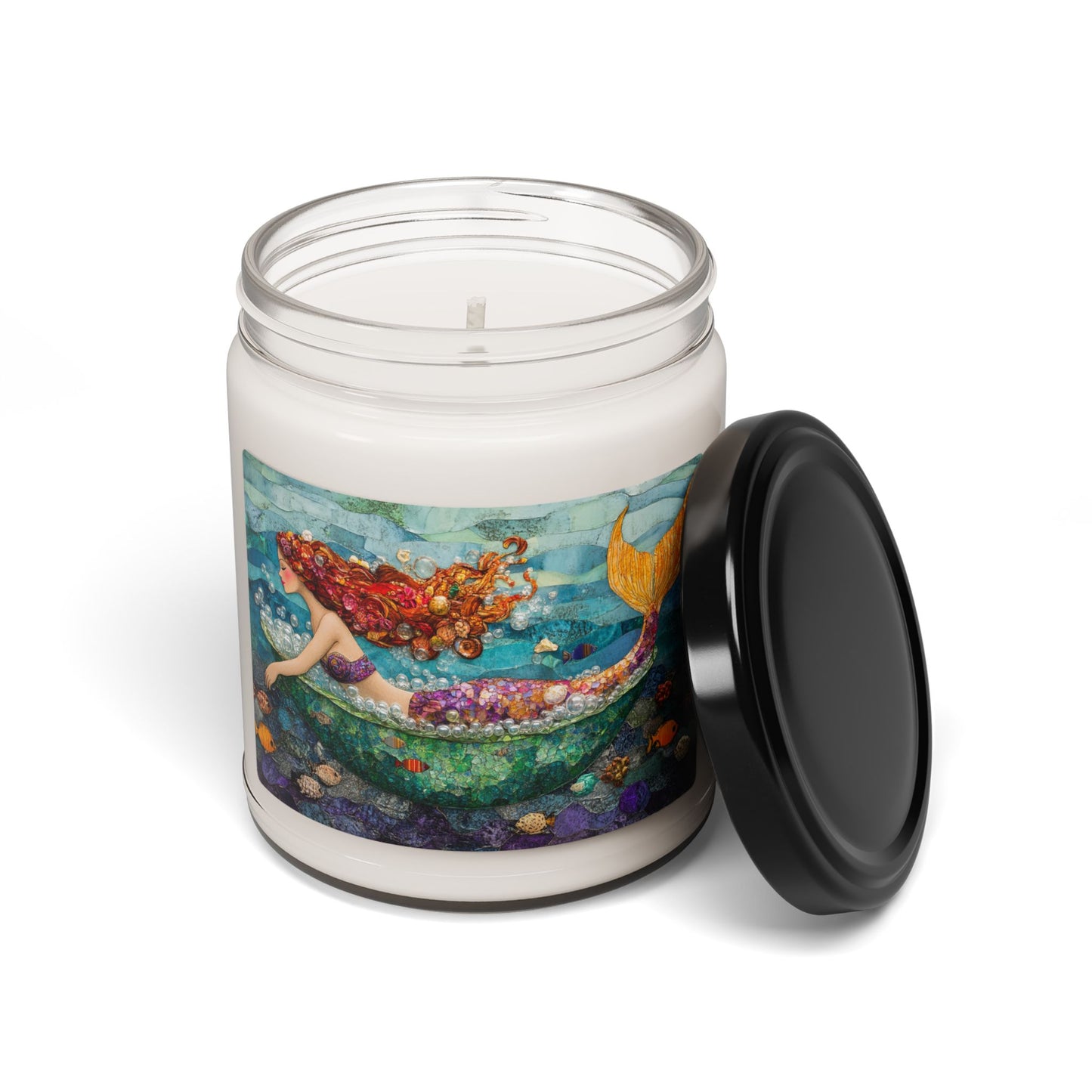 Mermaid Scented Soy Candle, Ocean Decor, Relaxation Gift, Home Fragrance, Coastal Vibes, Eco-Friendly Candle