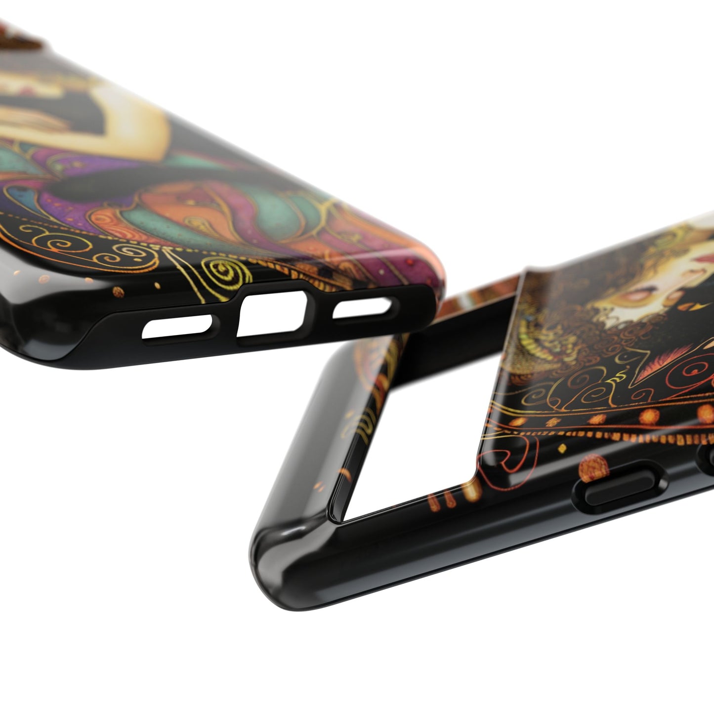 Artistic Phone Case for Cat Lovers, Tough Cases with Enchanting Design, Unique Gift for Birthdays, Holidays, and Celebrations