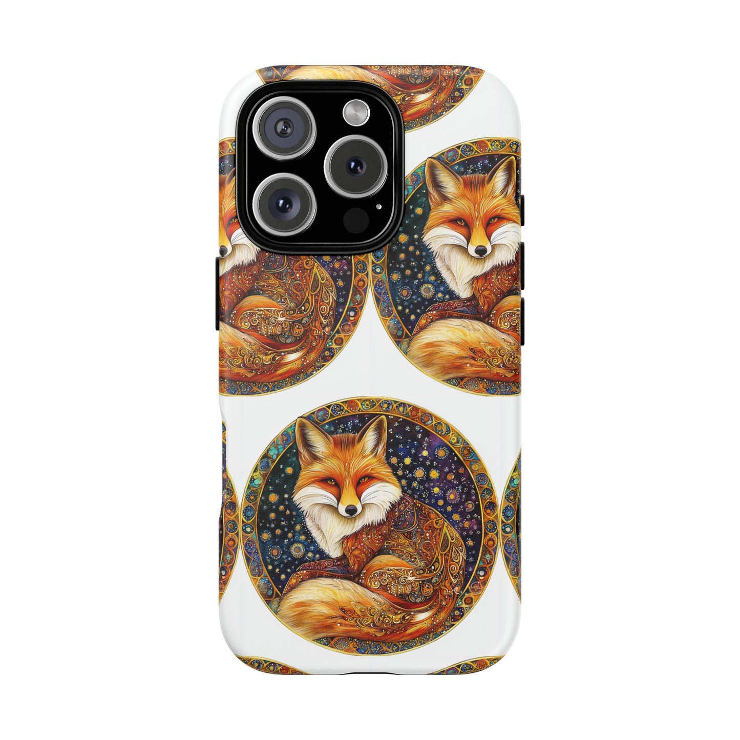 Artistic Fox Phone Case, Tough Phone Cover, Unique Gift for Animal Lovers, Stylish Tech Accessory, Nature-Inspired Decor