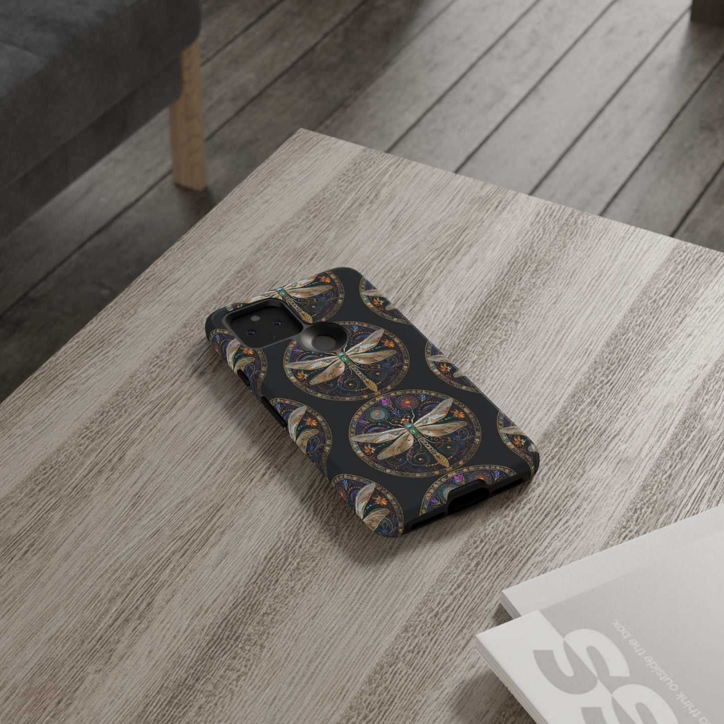 Dragonfly Phone Case, Tough Phone Cover, Artistic Cell Phone Accessory, Gift for Nature Lovers, Unique Phone Protector