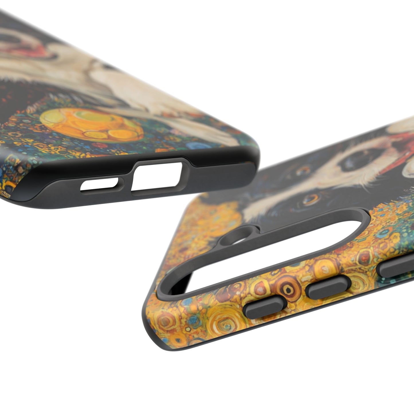 Border Collie Phone Case, Tough Cases, Pet Gifts, Customized Dog Accessories, Dog Mom Gift, Colorful Animal Artwork