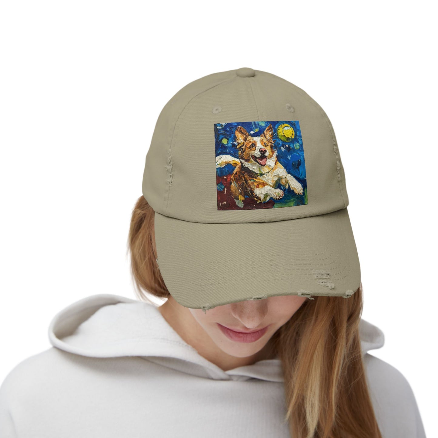 Pickleball Australian Shepherd Lovers Unisex Distressed Cap, Pet Lover Gift, Casual Hat, Unique Dog Art Cap, Birthday Gift for Dog Owners