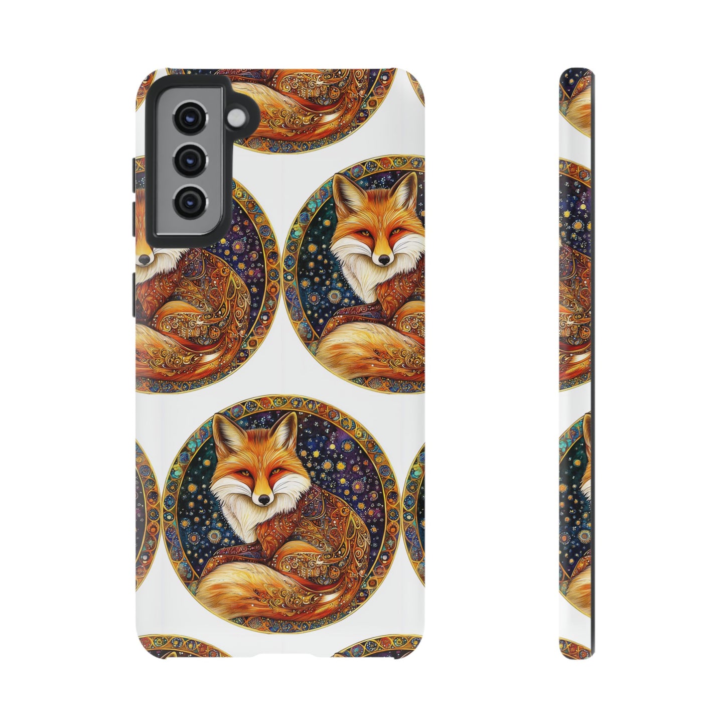 Artistic Fox Phone Case, Tough Phone Cover, Unique Gift for Animal Lovers, Stylish Tech Accessory, Nature-Inspired Decor