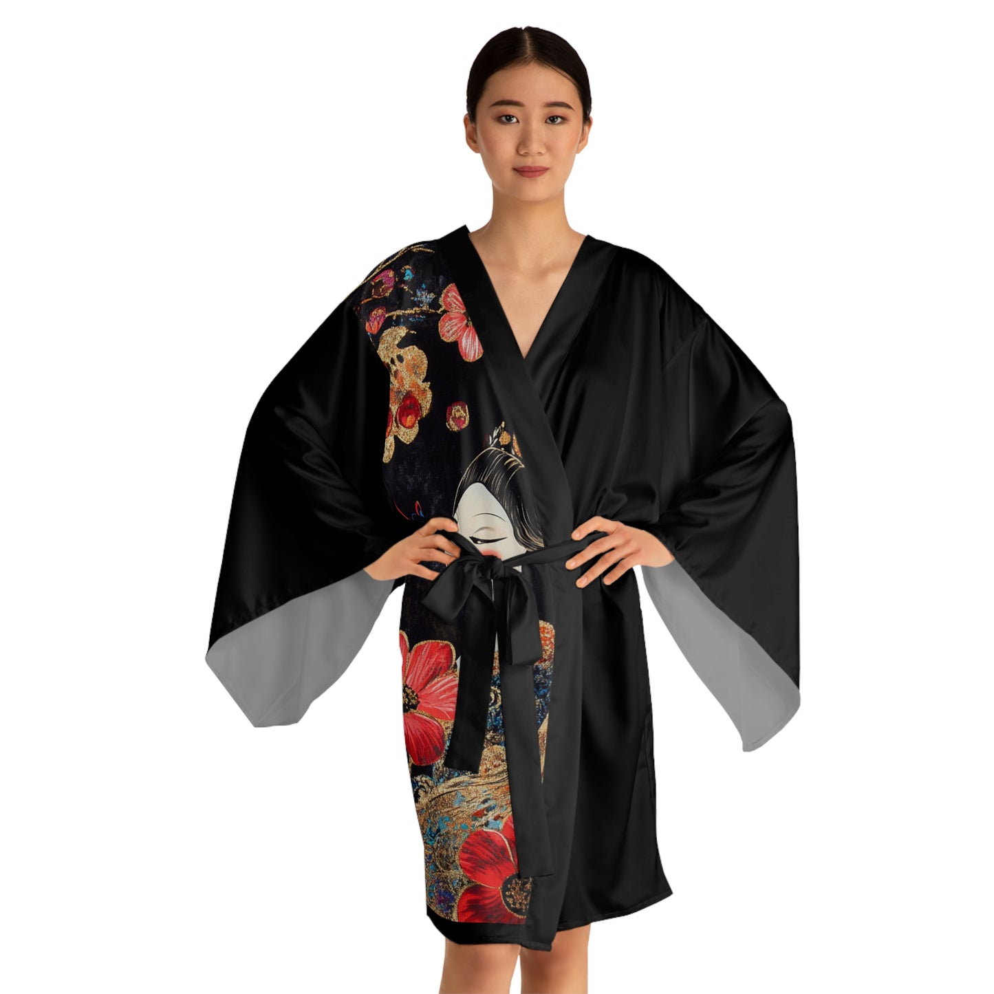 Geisha Cat Kimono Robe