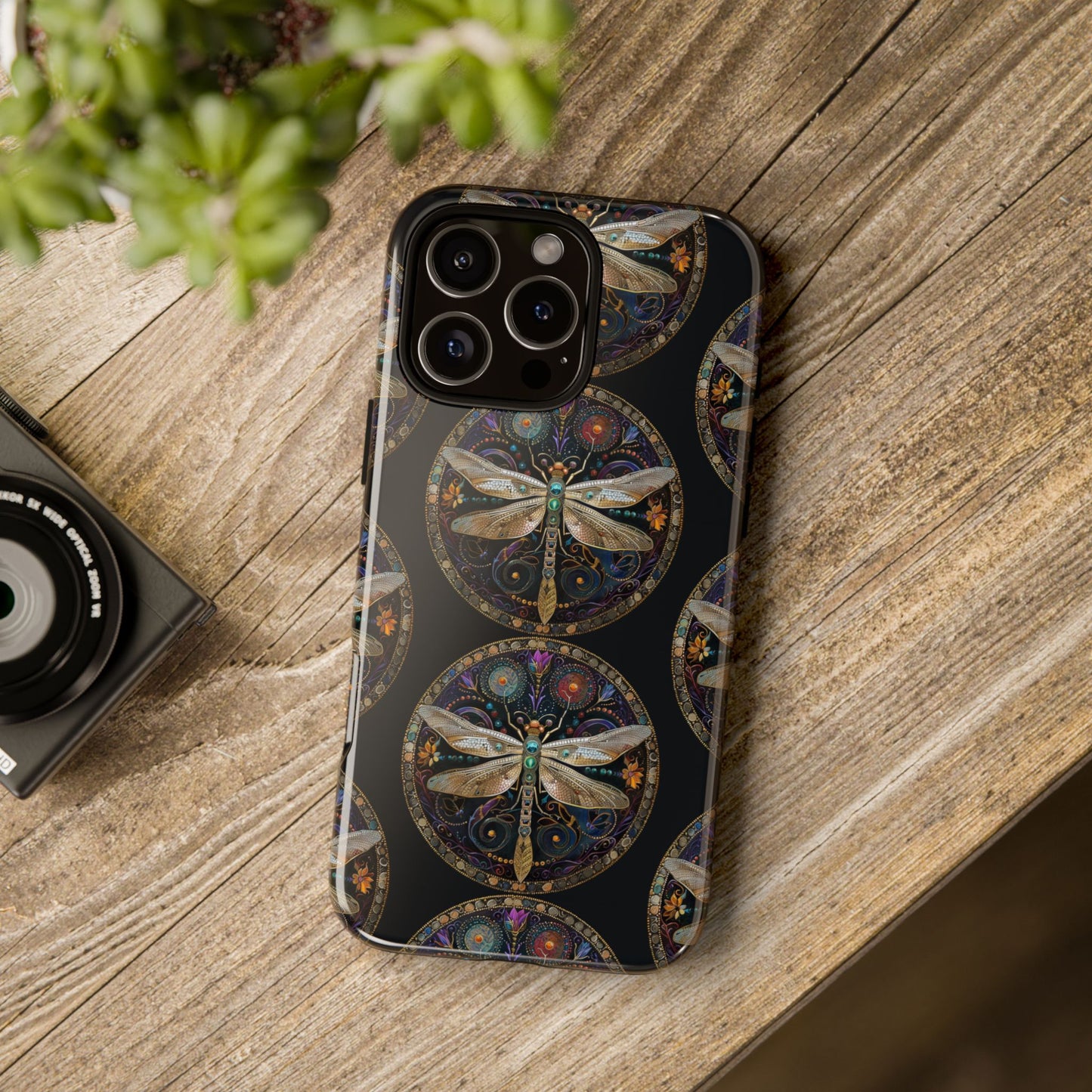 Dragonfly Phone Case, Tough Phone Cover, Artistic Cell Phone Accessory, Gift for Nature Lovers, Unique Phone Protector