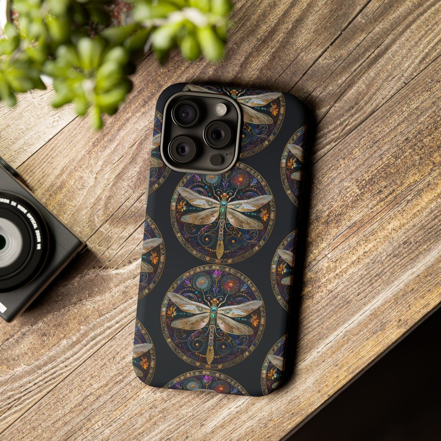 Dragonfly Phone Case, Tough Phone Cover, Artistic Cell Phone Accessory, Gift for Nature Lovers, Unique Phone Protector