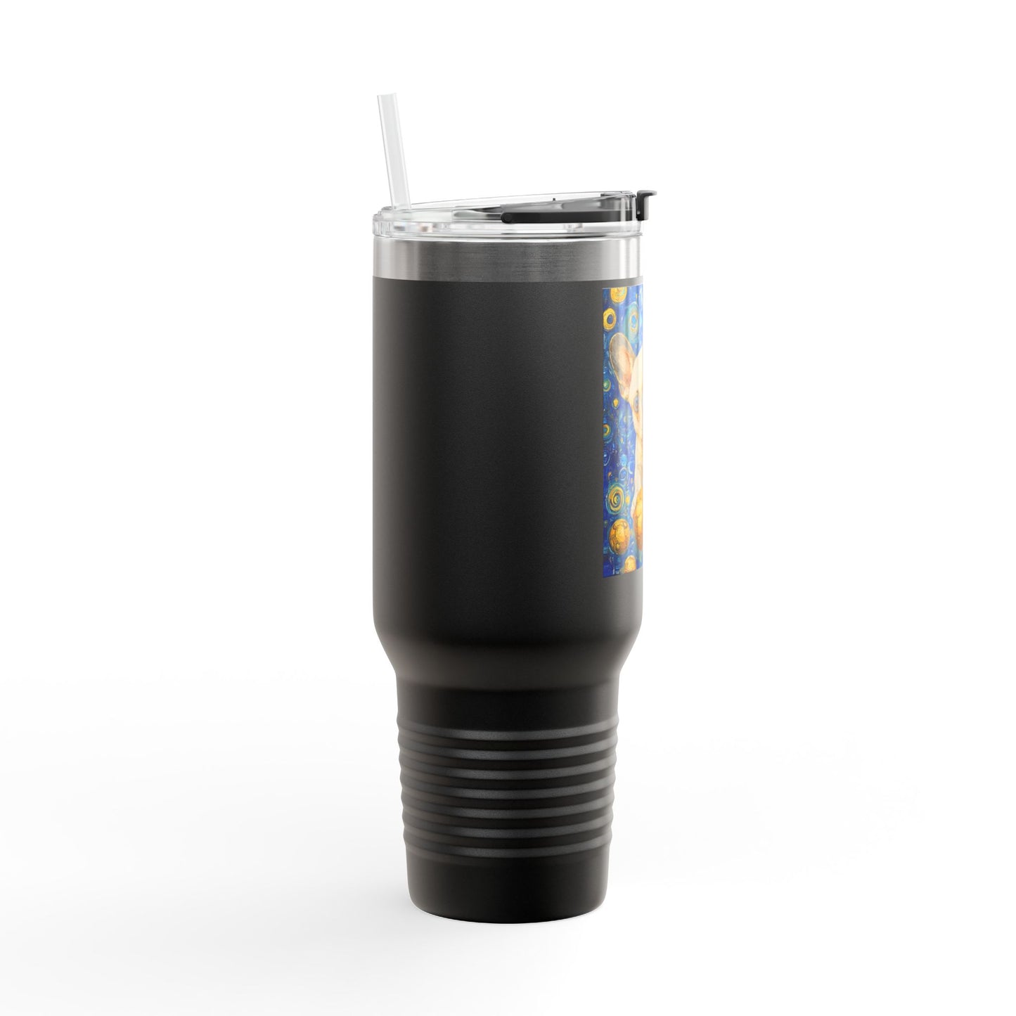 Cute French Bulldog Insulated Travel Mug, 40oz - Perfect for Pet Lovers, Gift for Dog Owners, Travel Companion, Coffee Mug, Birthday Present