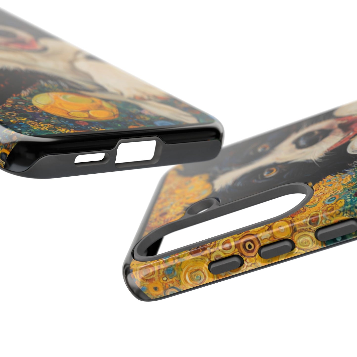 Border Collie Phone Case, Tough Cases, Pet Gifts, Customized Dog Accessories, Dog Mom Gift, Colorful Animal Artwork