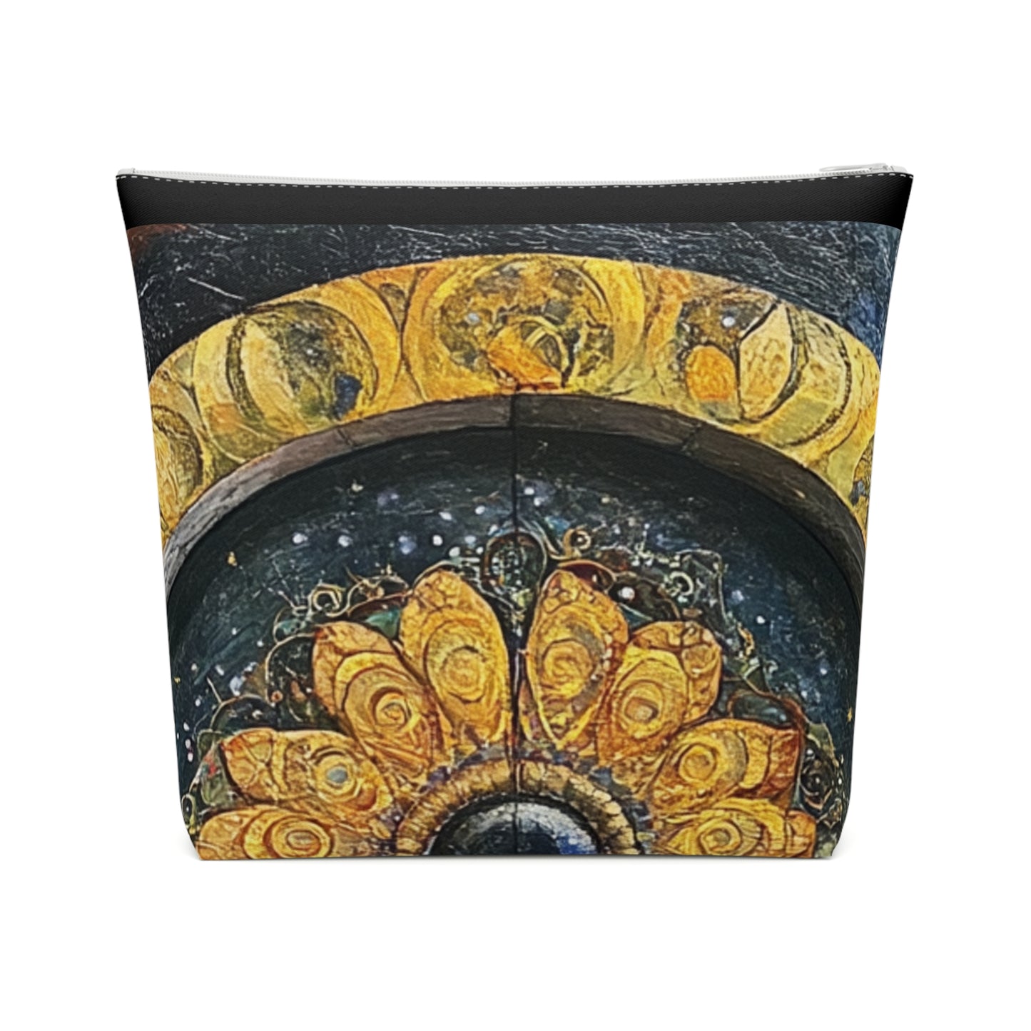 Bohemian Cotton Cosmetic Bag | Spiritual Makeup Pouch | Travel Organizer | Festival Accessory | Earthy Floral Design