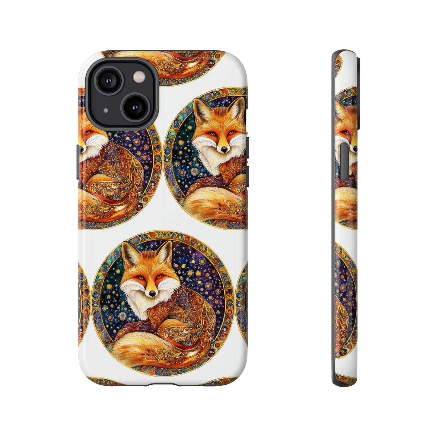 Artistic Fox Phone Case, Tough Phone Cover, Unique Gift for Animal Lovers, Stylish Tech Accessory, Nature-Inspired Decor