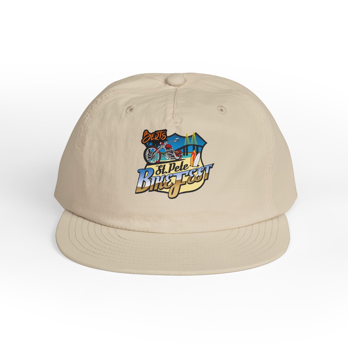 St Pete Fl Bike Fest Surf Cap for Beach Lovers | Adjustable Sun Hat | Summer Vacation Essential, Surfing Gift, Beach Party Gear, Relaxed Style, Outdoor Adventure