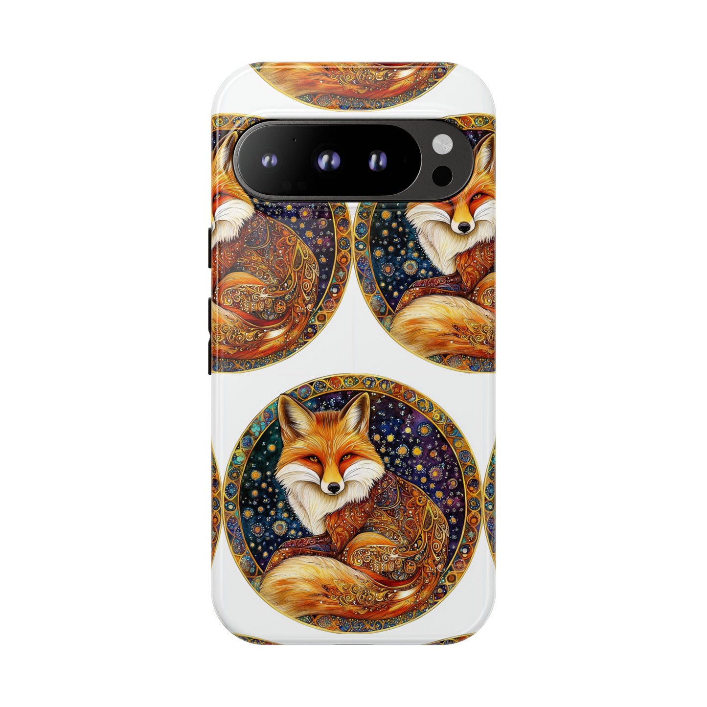 Artistic Fox Phone Case, Tough Phone Cover, Unique Gift for Animal Lovers, Stylish Tech Accessory, Nature-Inspired Decor