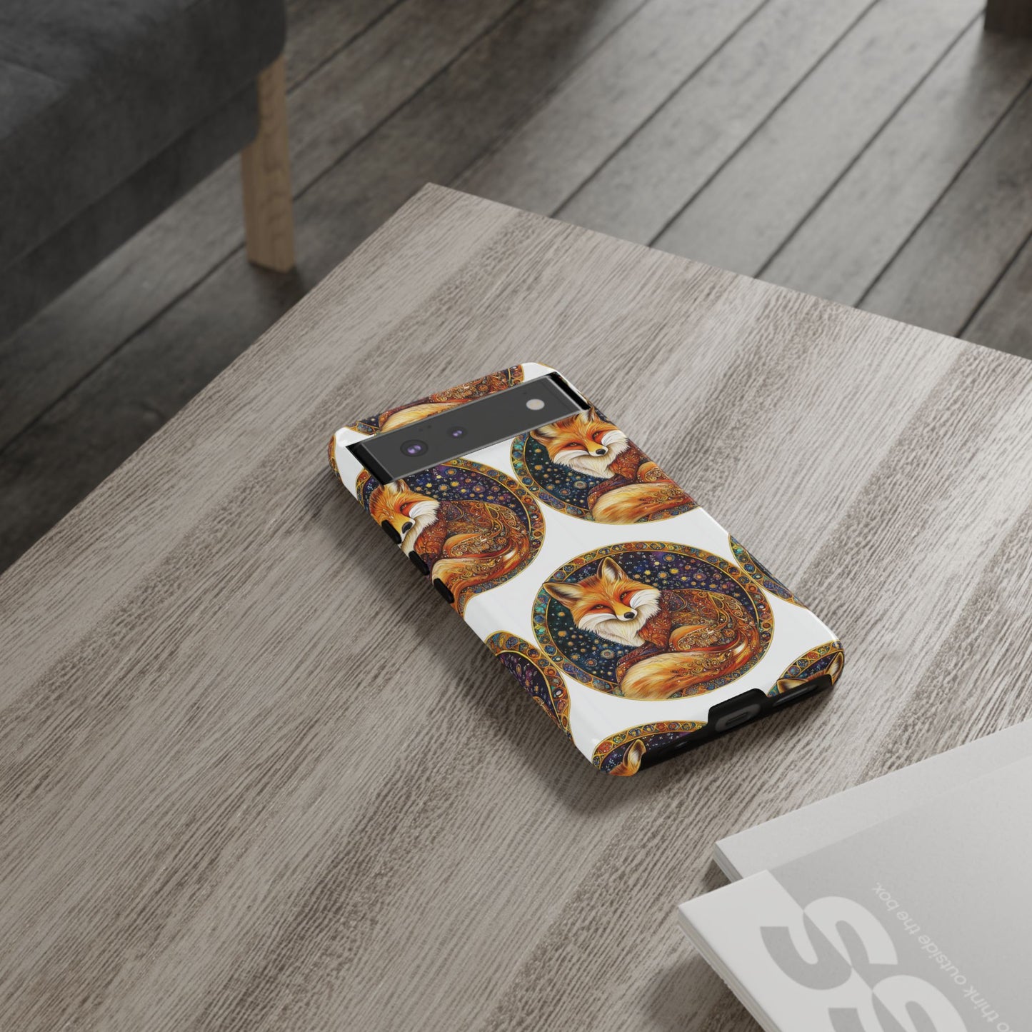 Artistic Fox Phone Case, Tough Phone Cover, Unique Gift for Animal Lovers, Stylish Tech Accessory, Nature-Inspired Decor