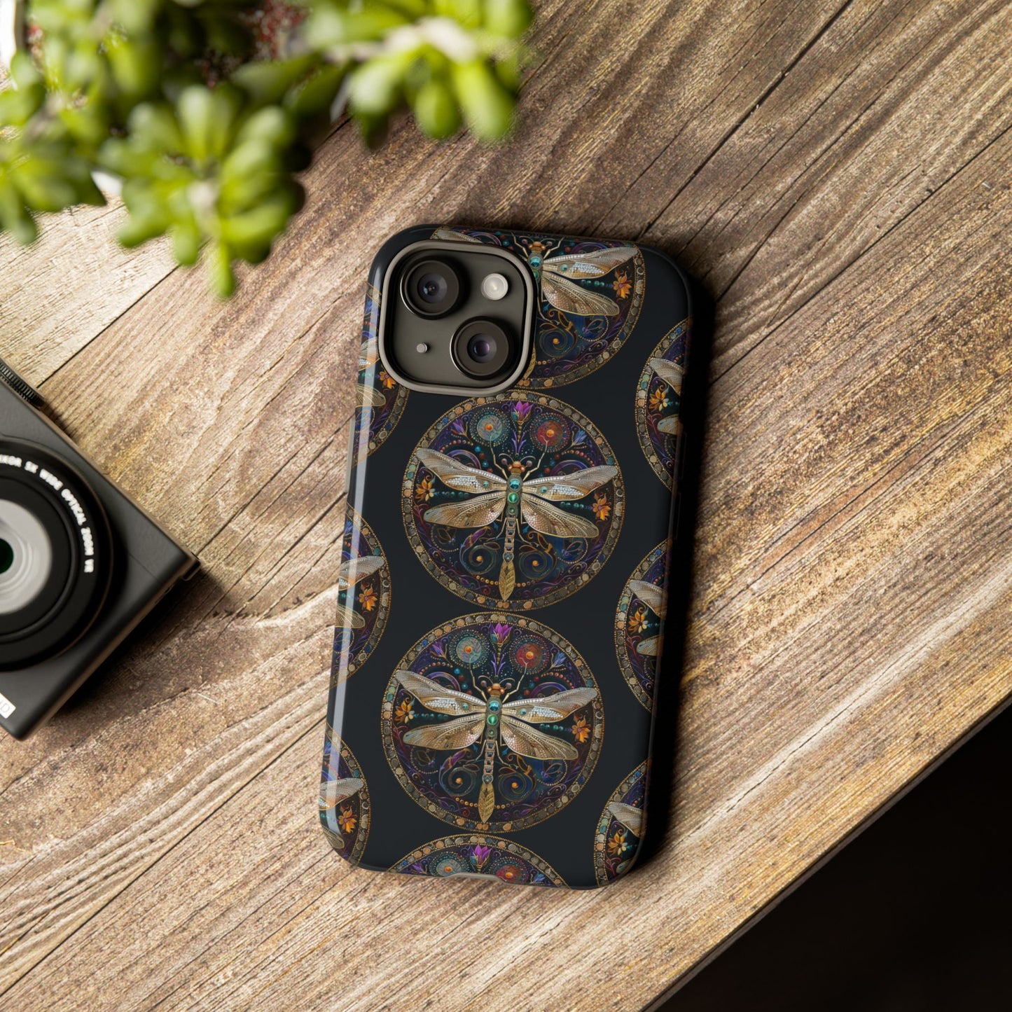 Dragonfly Phone Case, Tough Phone Cover, Artistic Cell Phone Accessory, Gift for Nature Lovers, Unique Phone Protector