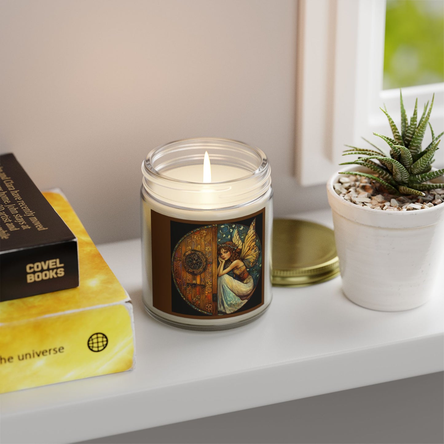 Fairy Door Scented Candle | Enchanted Home Decor, Relaxation Gift, Aromatherapy Candle, Magical Room Accent, Cozy Ambience