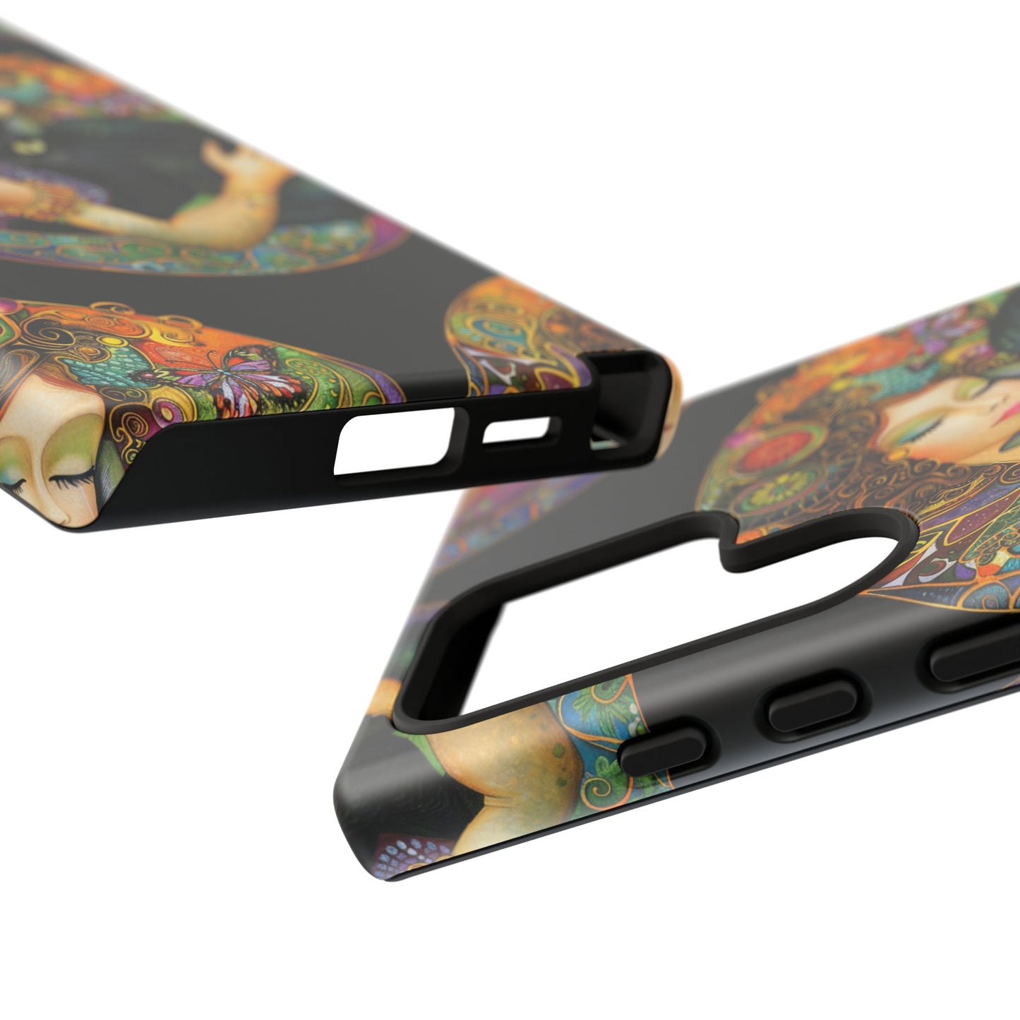 Tough Cases Phone Case, Colorful Protective Cover for Cat Lovers, Trendy Gift for Birthdays, Unique Art Phone Accessories