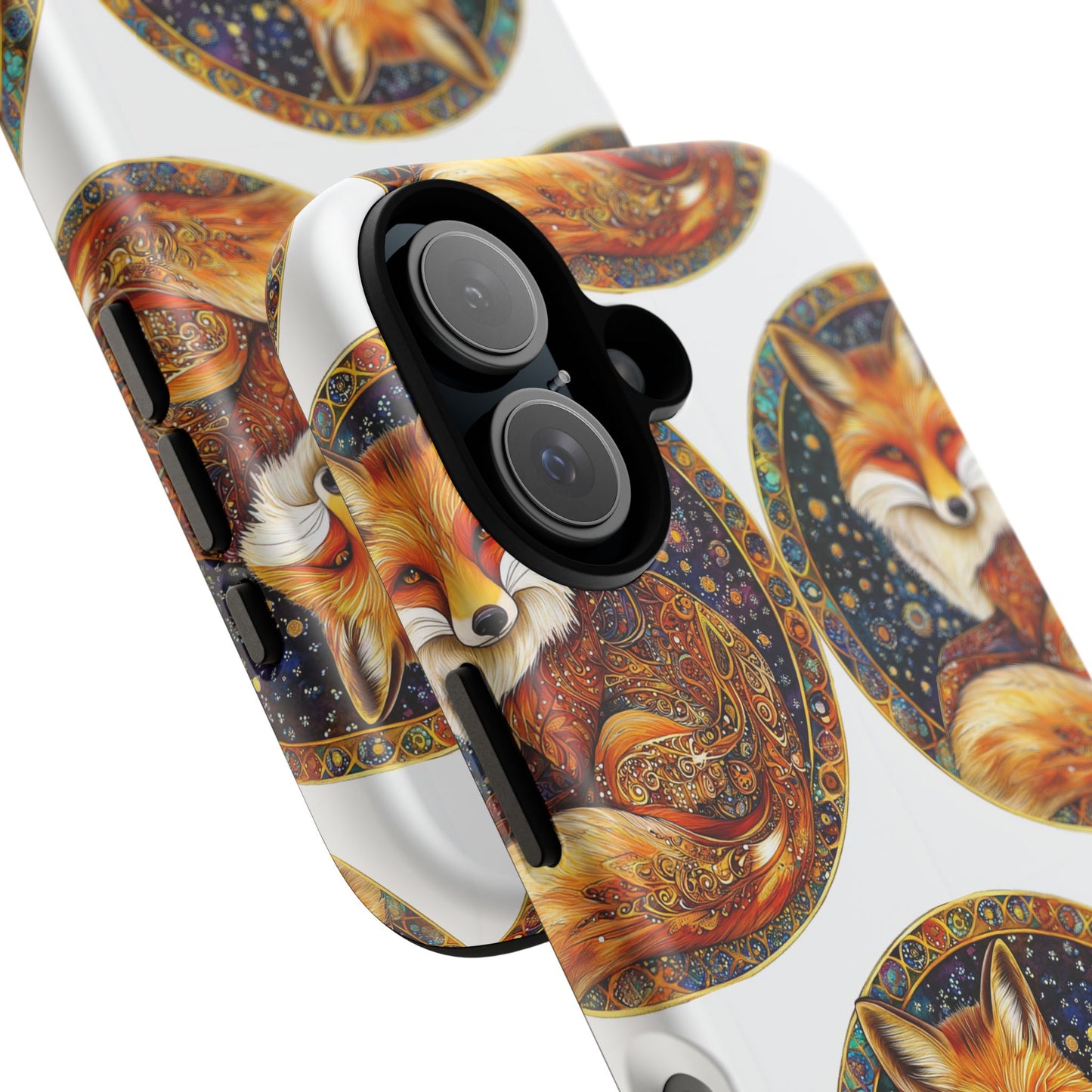 Artistic Fox Phone Case, Tough Phone Cover, Unique Gift for Animal Lovers, Stylish Tech Accessory, Nature-Inspired Decor