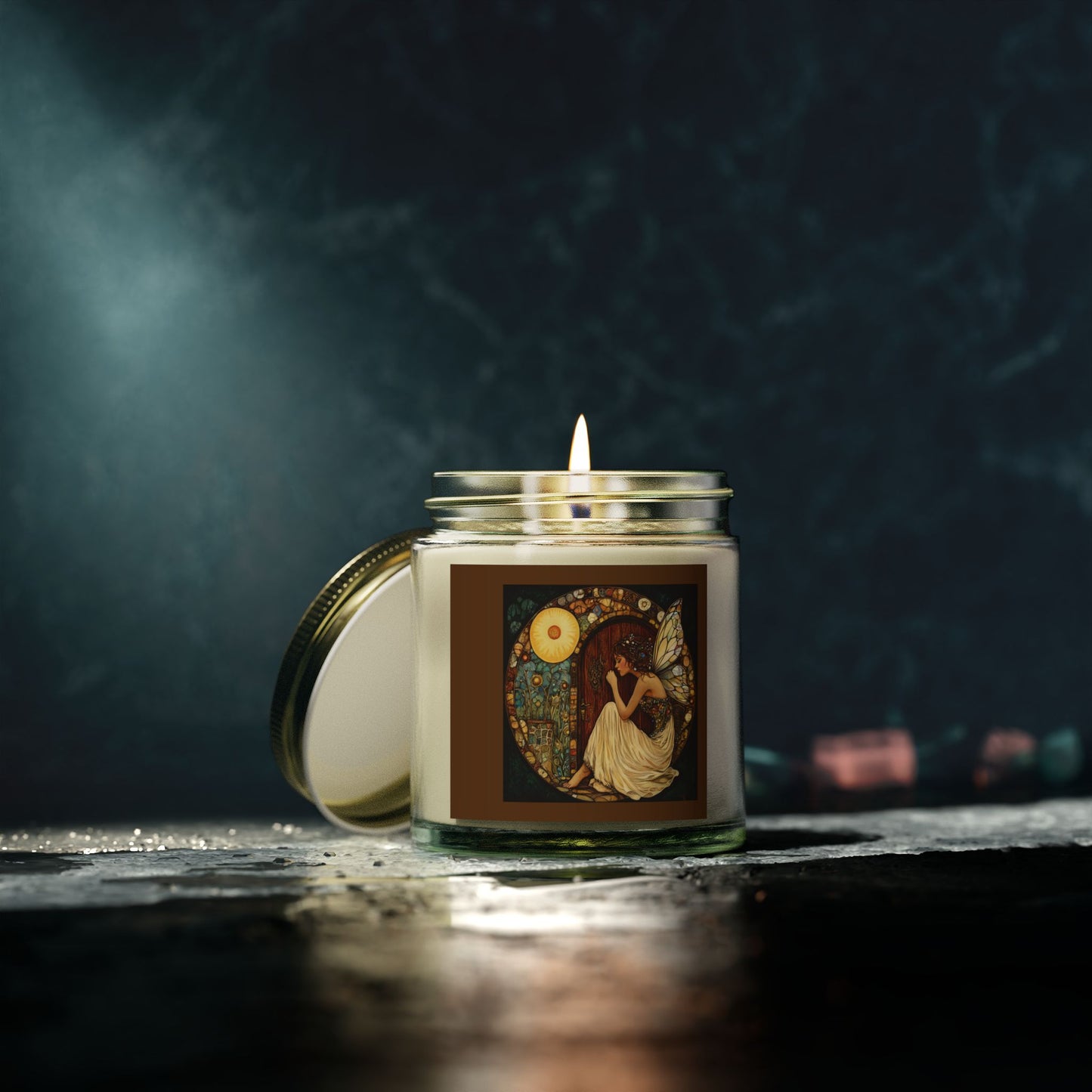 Fairy Door Aromatherapy Candles: Coconut Apricot Wax, Hand-Poured, Natural Fragrance, Home Decor, Eco-Friendly Gifts, Relaxation