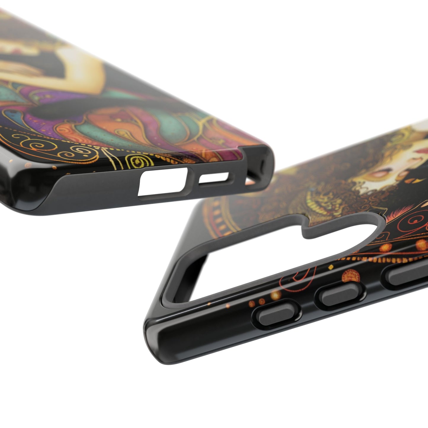 Artistic Phone Case for Cat Lovers, Tough Cases with Enchanting Design, Unique Gift for Birthdays, Holidays, and Celebrations