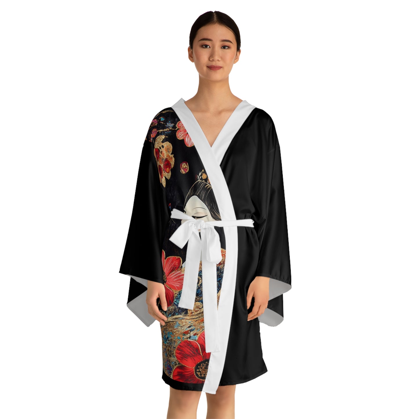 Geisha Cat Kimono Robe