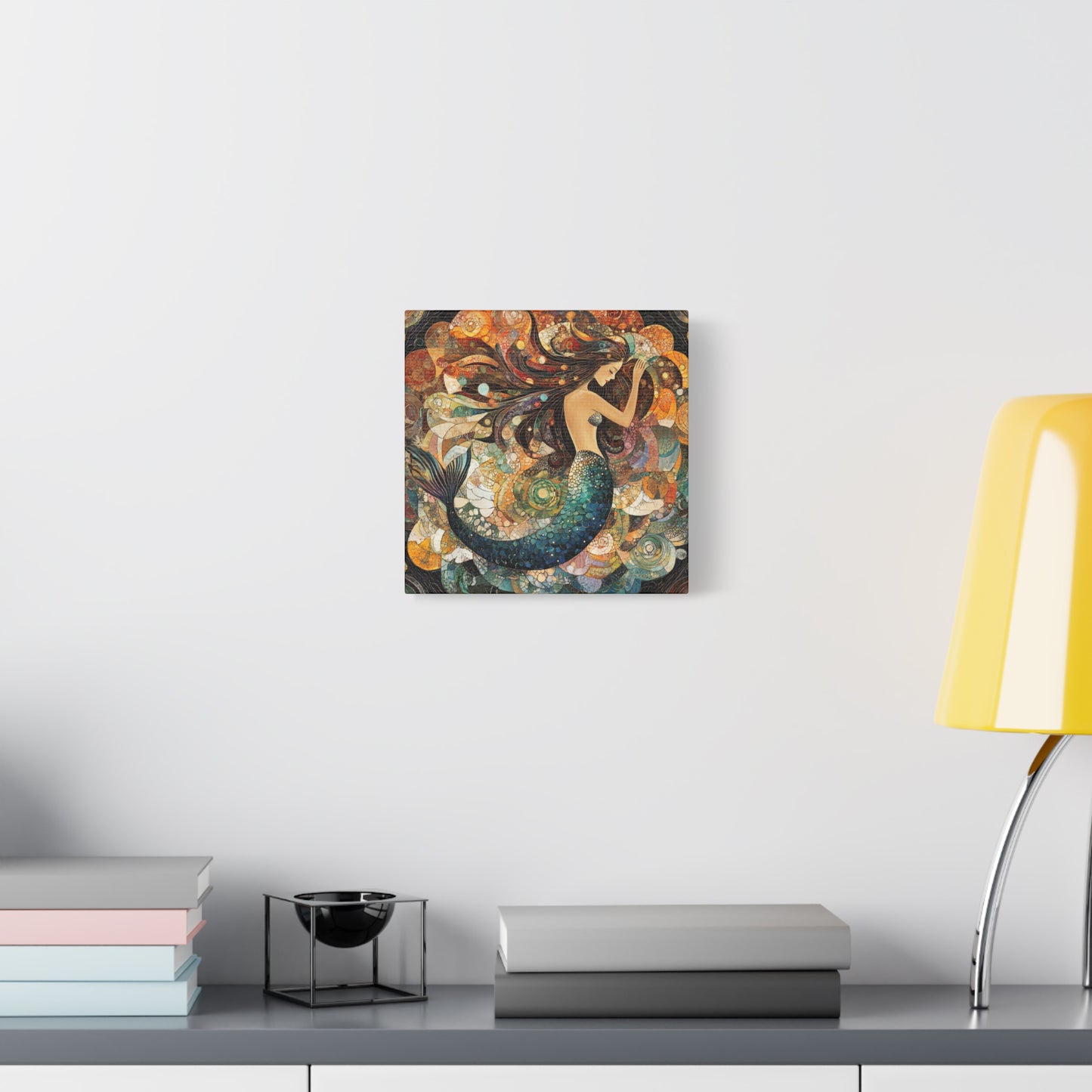 Mermaid Art Print, Canvas Wall Decor, Ocean-Themed Home Decor, Unique Gift for Mermaid Lovers, Nautical Wall Art, Coastal Decor