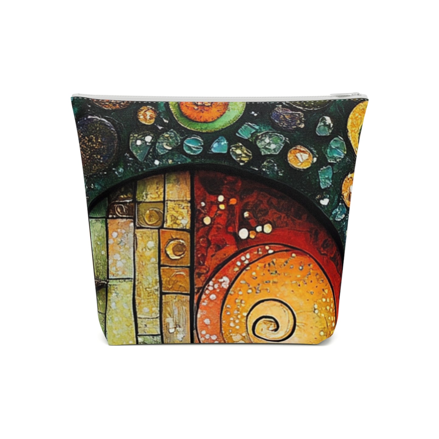 Fairy Door Artistic Cotton Cosmetic Bag, Colorful Makeup Pouch, Travel Organizer, Toiletry Bag, Unique Gift for Her