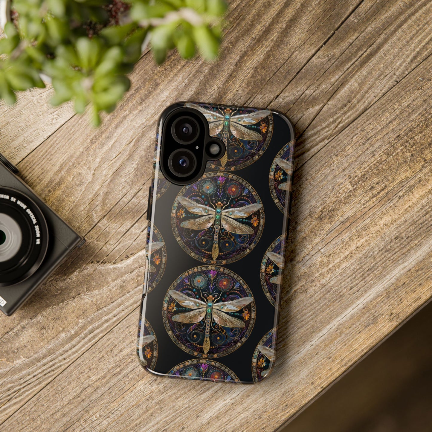 Dragonfly Phone Case, Tough Phone Cover, Artistic Cell Phone Accessory, Gift for Nature Lovers, Unique Phone Protector
