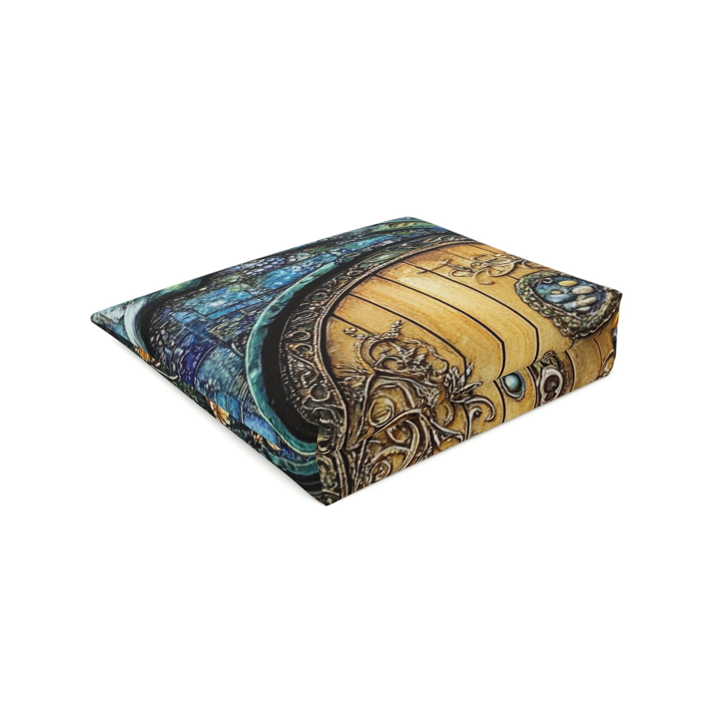 Fairy Door Mystical Floral Cosmetic Bag | Travel Pouch, Makeup Organizer, Gift for Her, Boho Style, Unique Design
