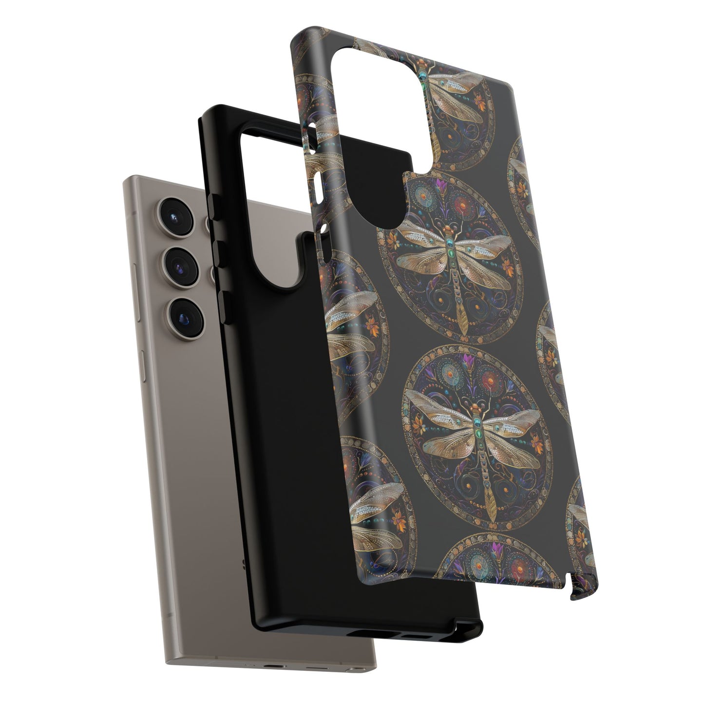 Dragonfly Phone Case, Tough Phone Cover, Artistic Cell Phone Accessory, Gift for Nature Lovers, Unique Phone Protector