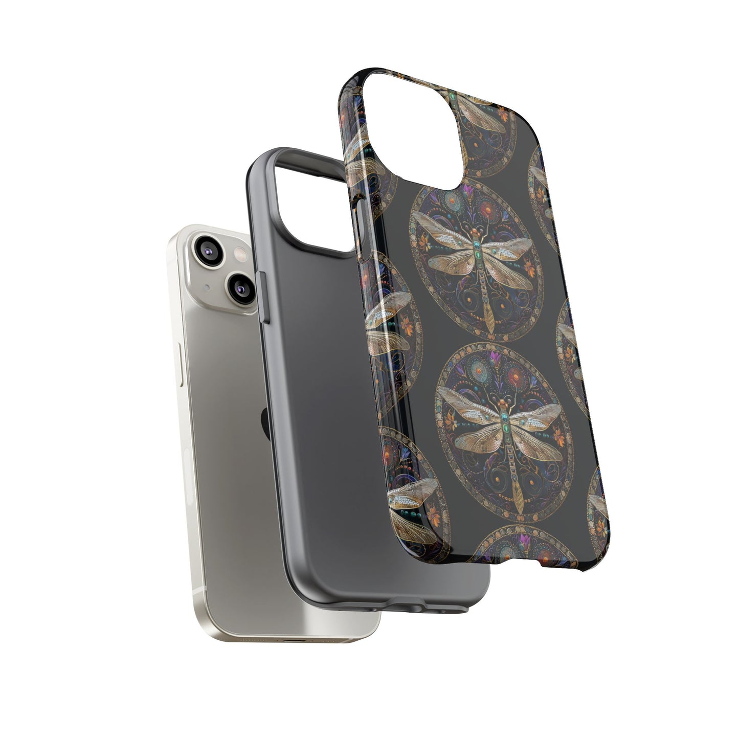 Dragonfly Phone Case, Tough Phone Cover, Artistic Cell Phone Accessory, Gift for Nature Lovers, Unique Phone Protector