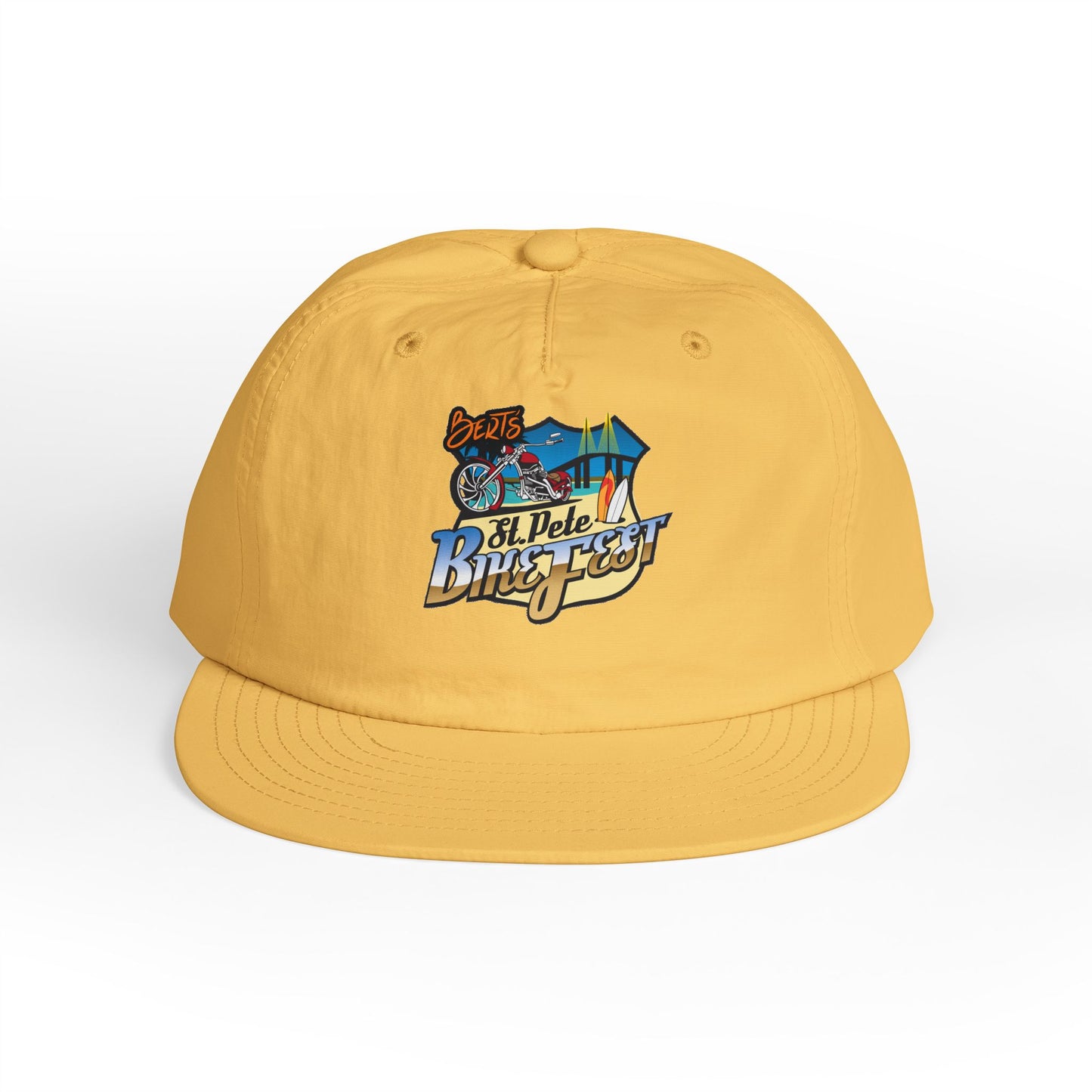 St Pete Fl Bike Fest Surf Cap for Beach Lovers | Adjustable Sun Hat | Summer Vacation Essential, Surfing Gift, Beach Party Gear, Relaxed Style, Outdoor Adventure