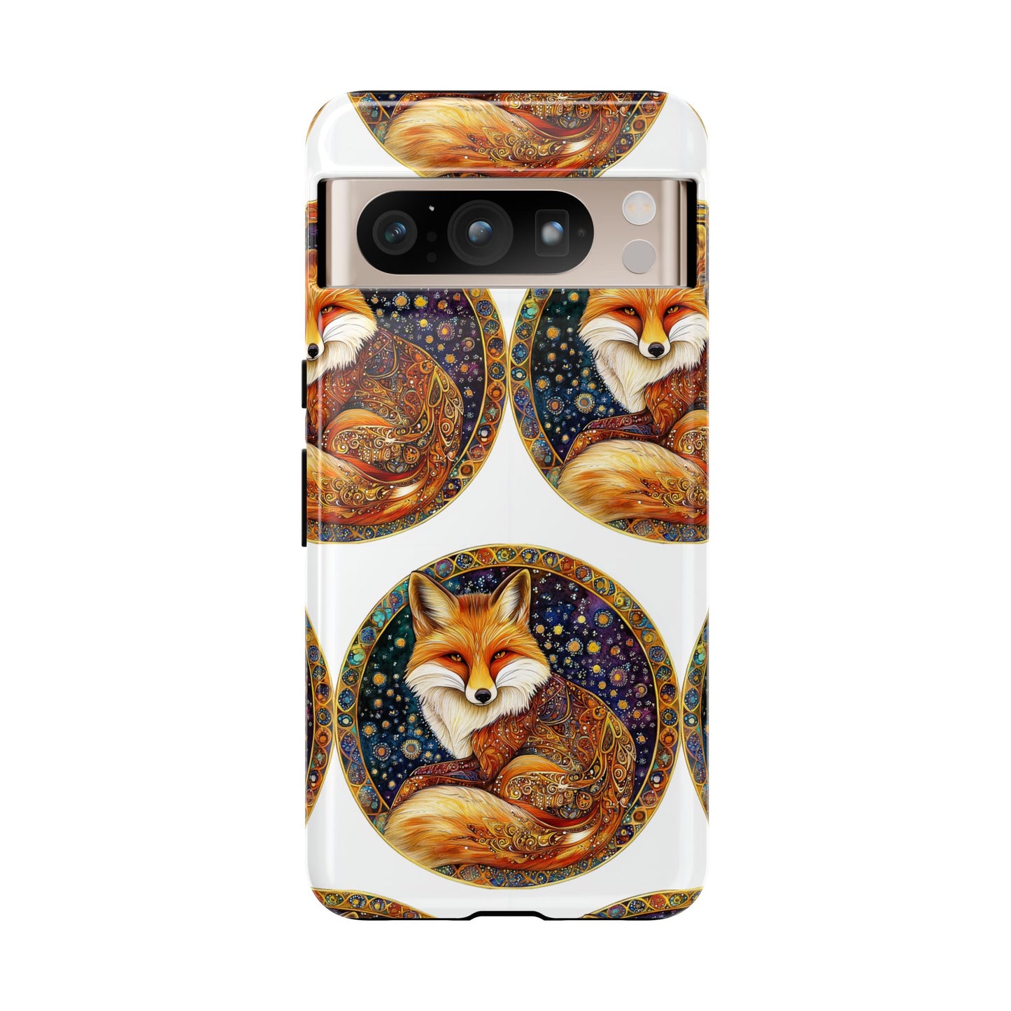 Artistic Fox Phone Case, Tough Phone Cover, Unique Gift for Animal Lovers, Stylish Tech Accessory, Nature-Inspired Decor