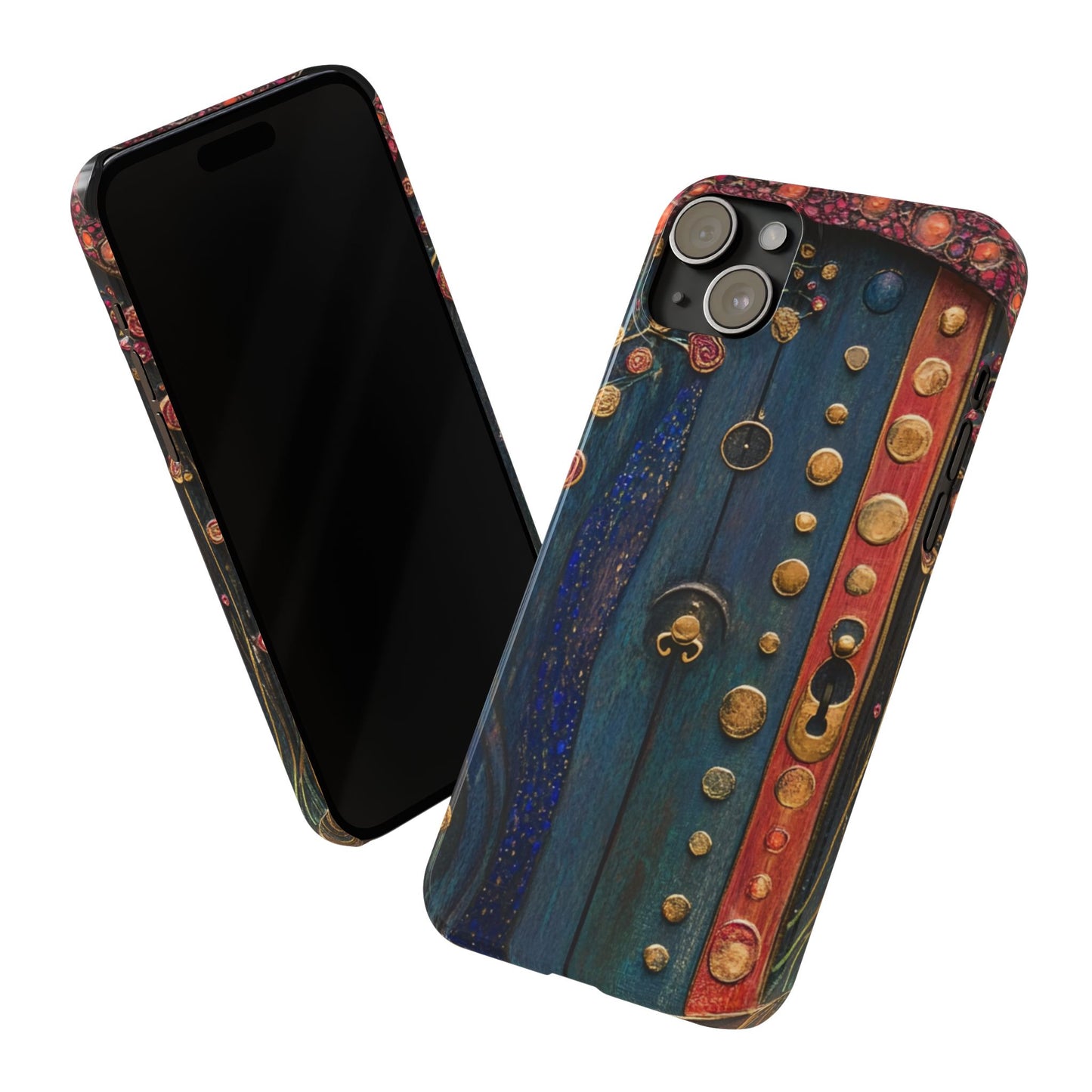 Fairy Door Artistic Slim Phone Cases, Unique Phone Cover, Gift for Art Lovers, Decorative Case, Phone Accessory